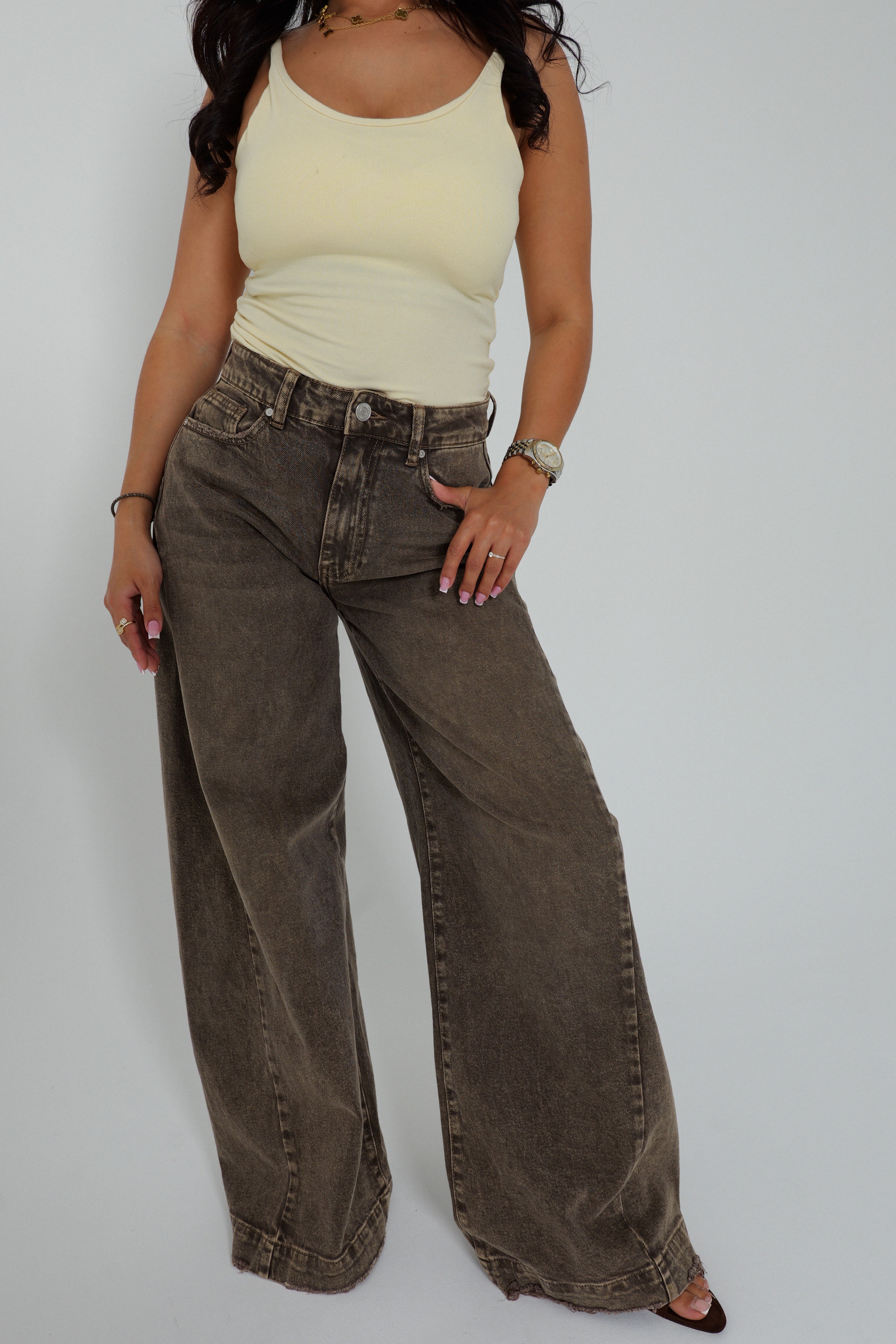 Jean Oversize Mocca