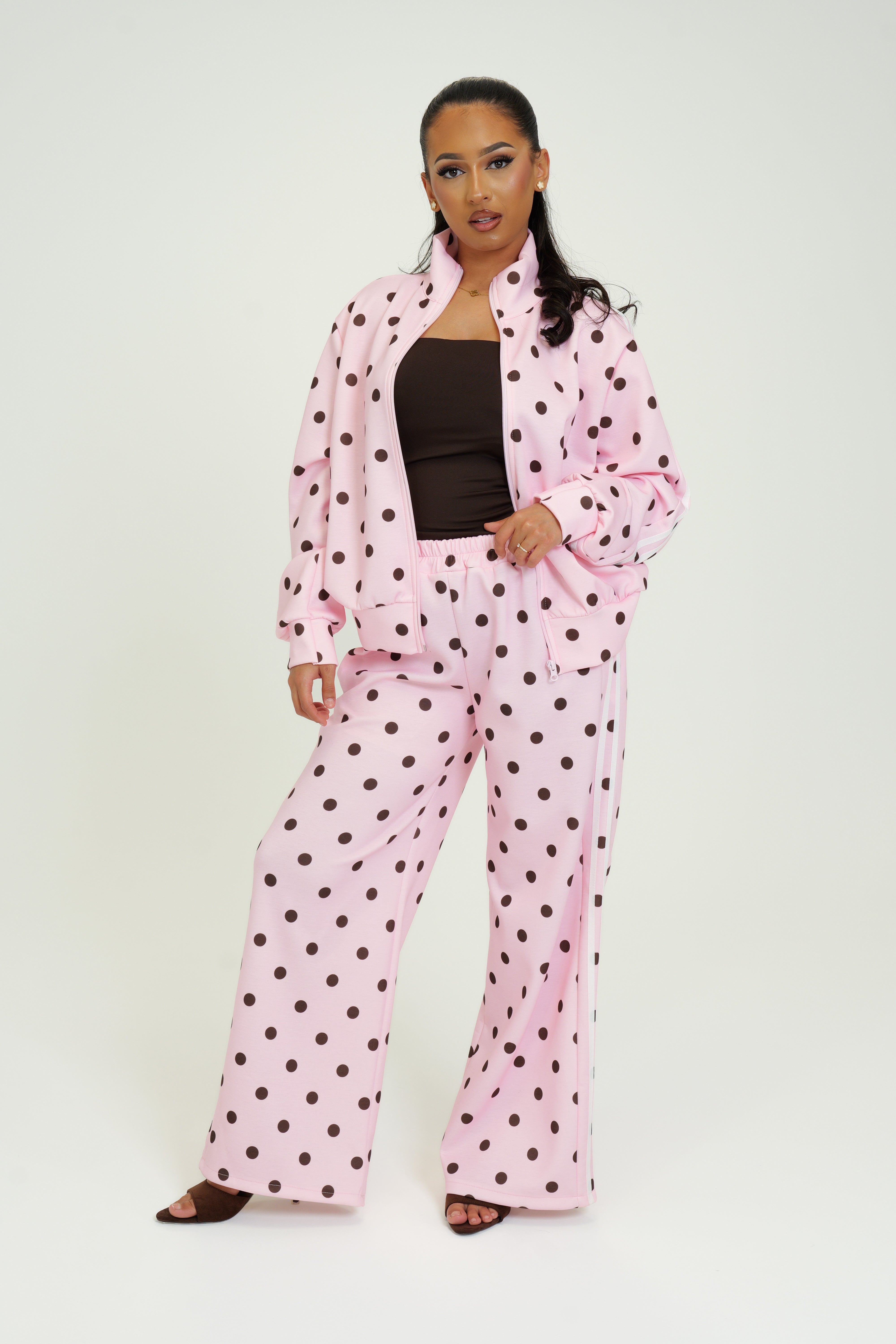 Ensemble veste zip Polka