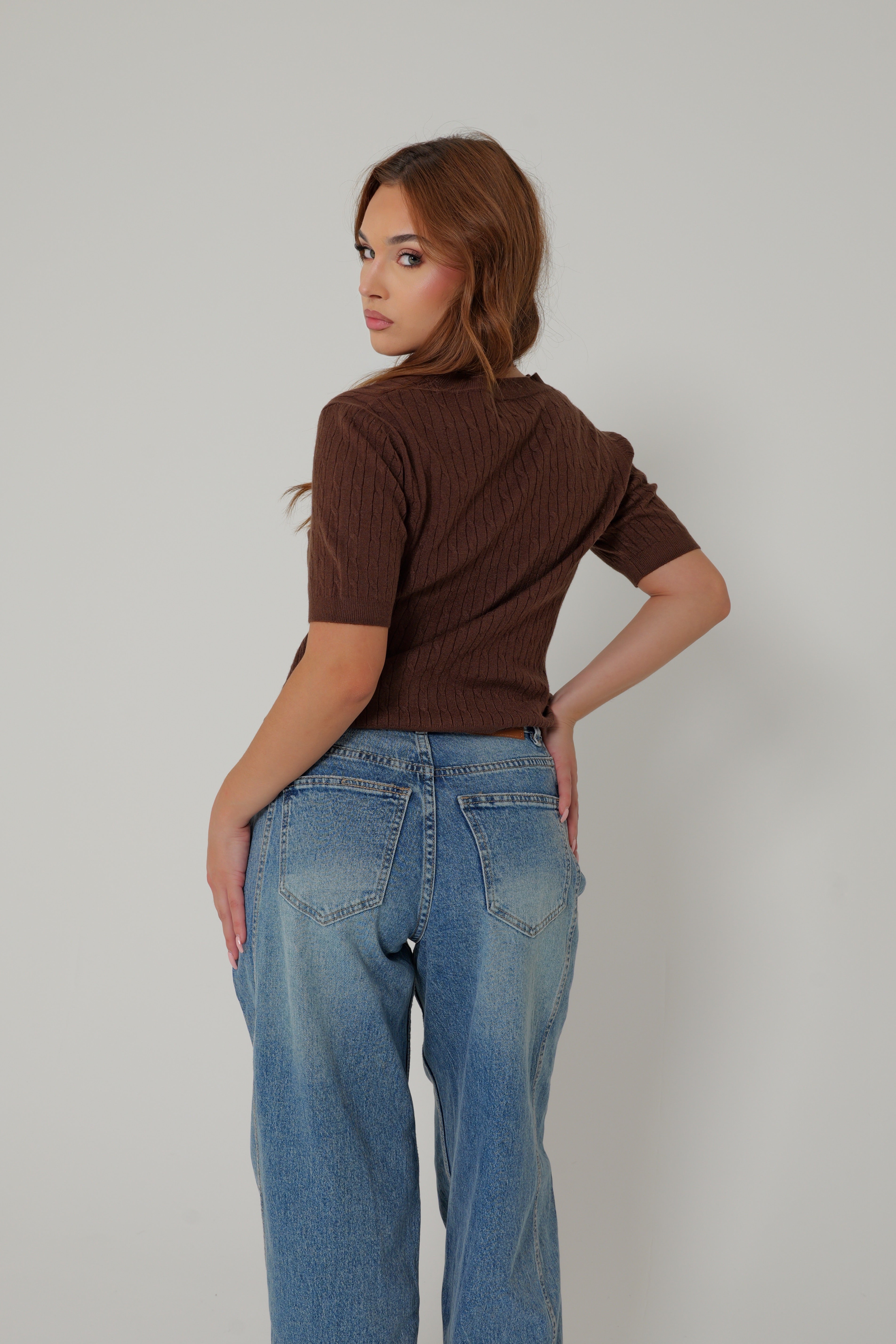 TOP MAILLE DRAPÉE