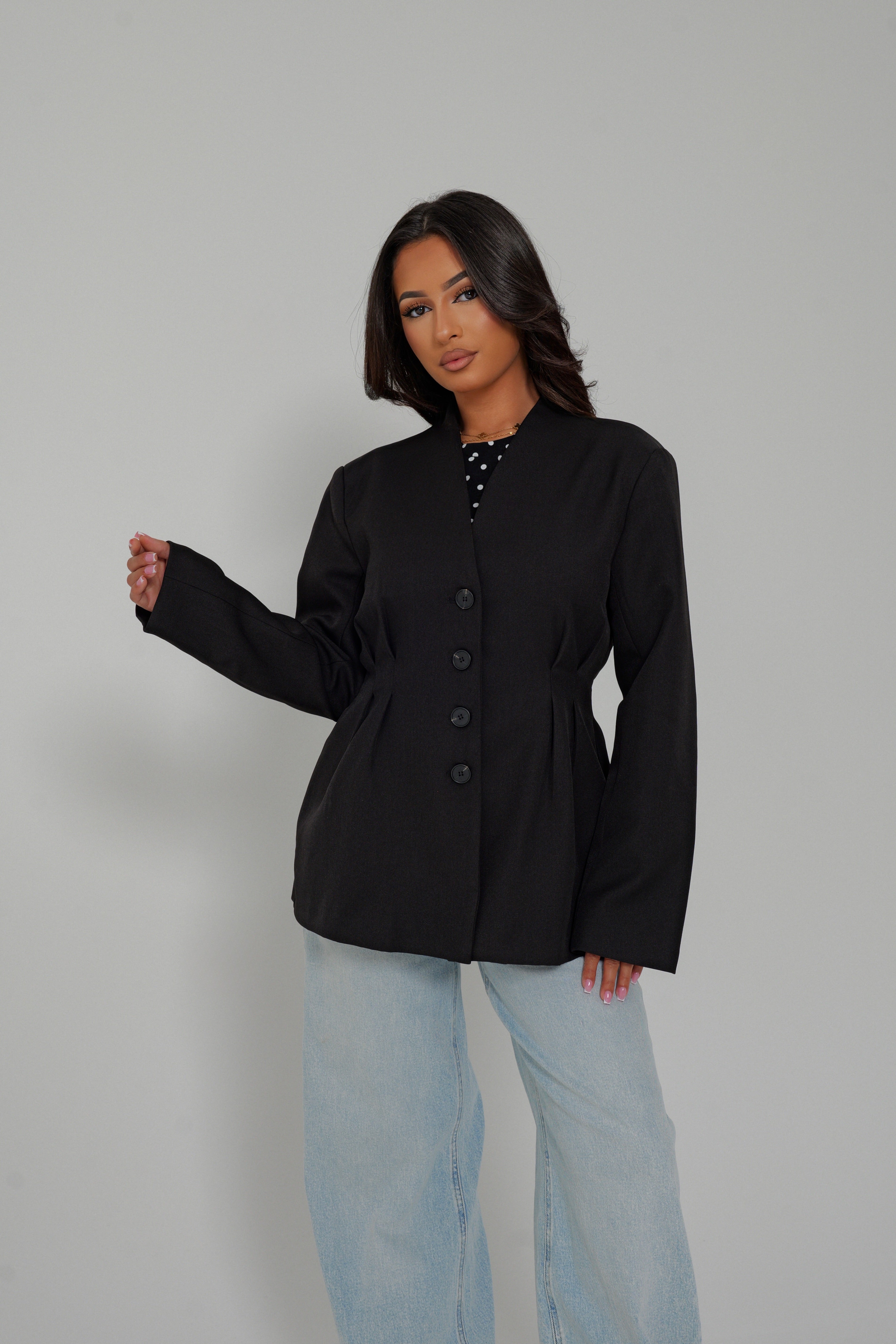 Blazer noir structuré