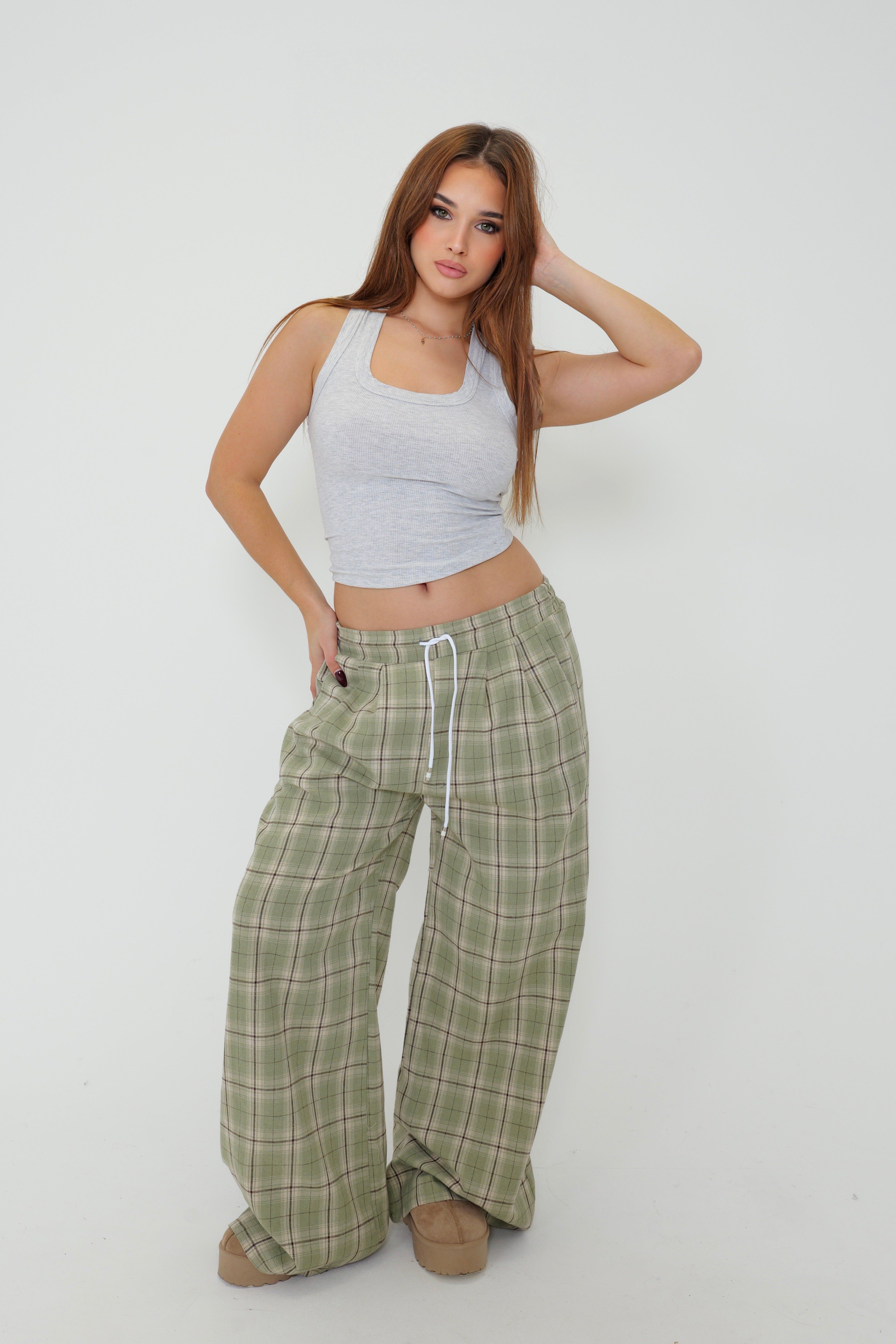 Pantalon Tartan Brown