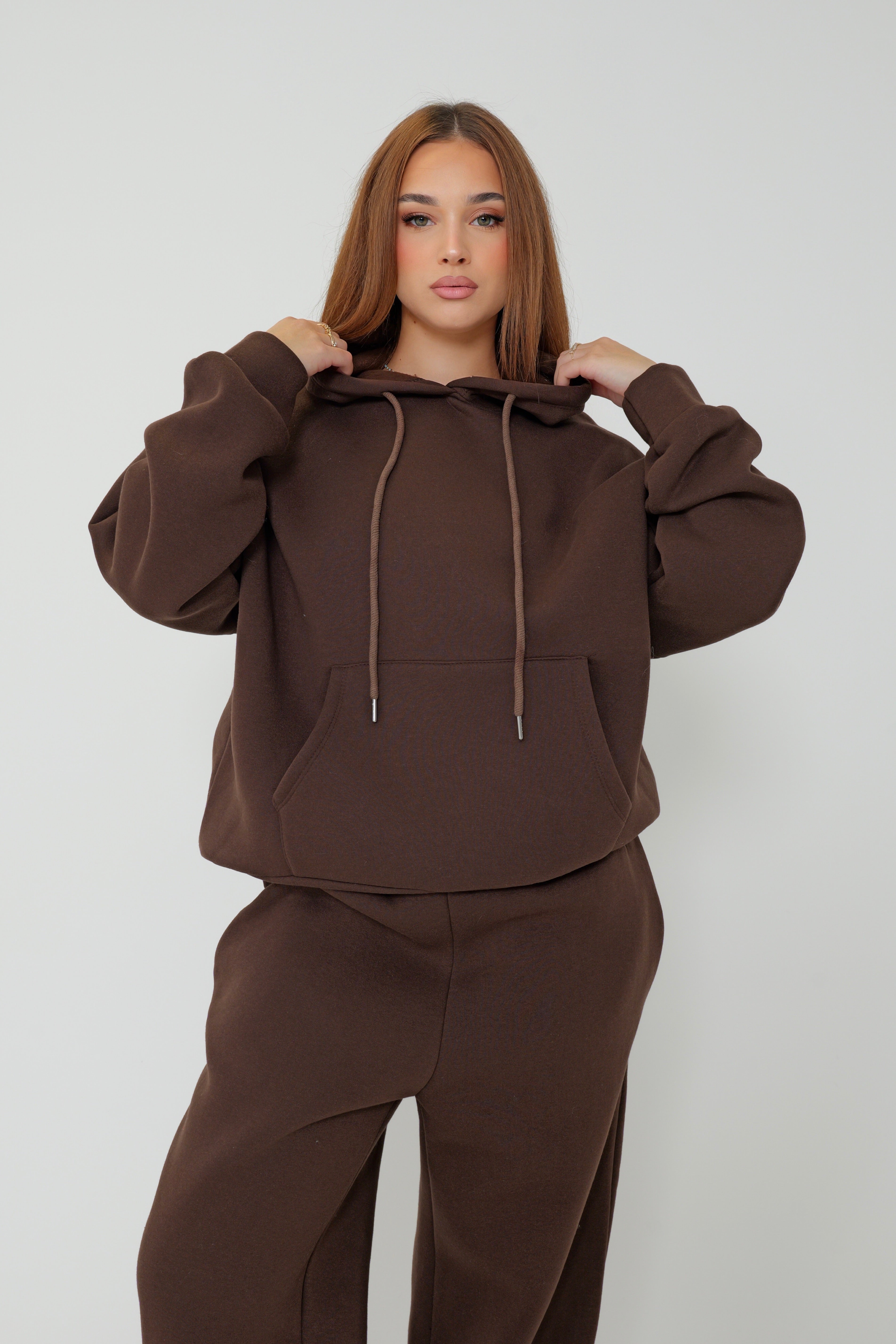 ENSEMBLE JOGGING OVERSIZE À CAPUCHE MOLLETONNÉ