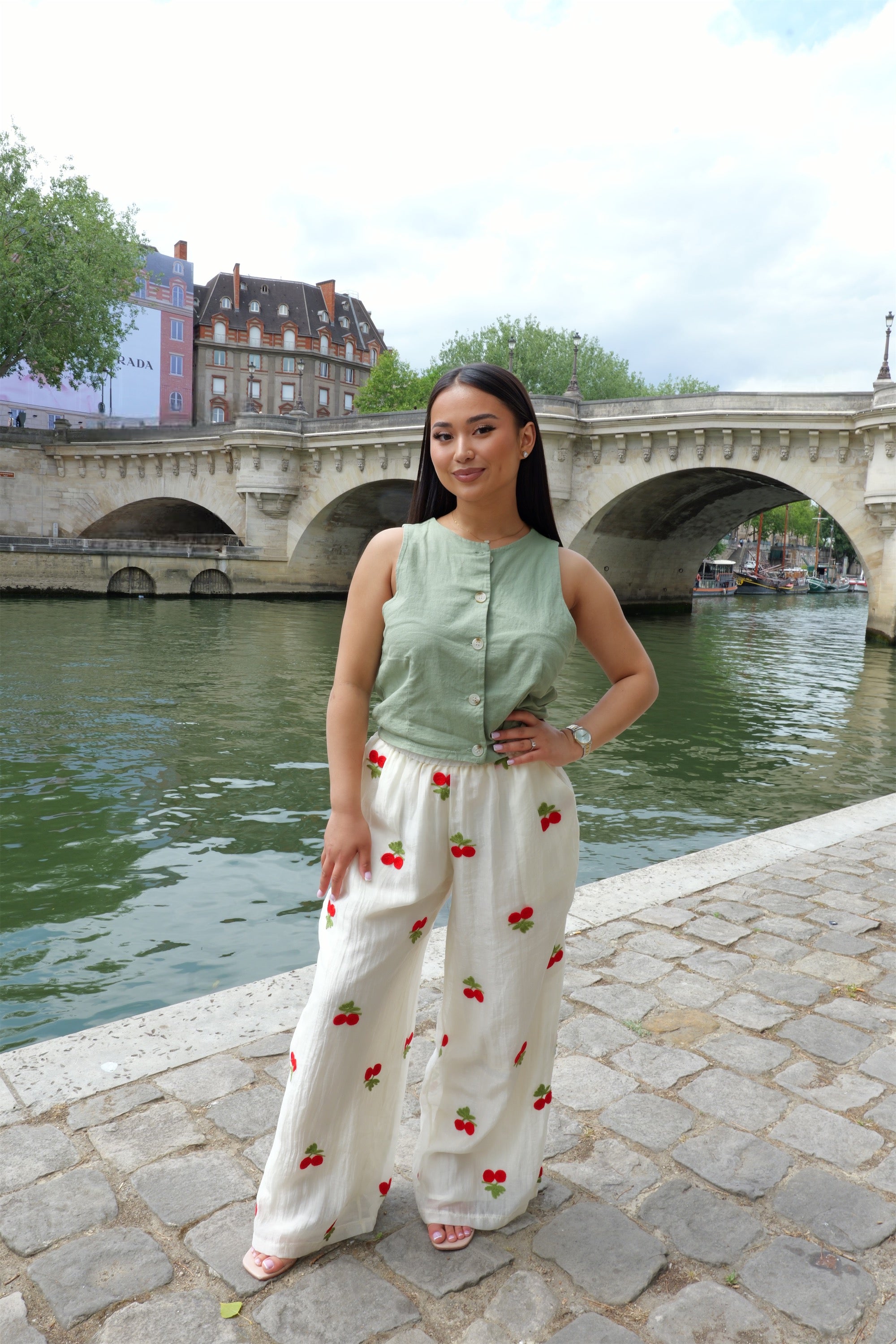 Ensemble Chemise Cerise Acidulée