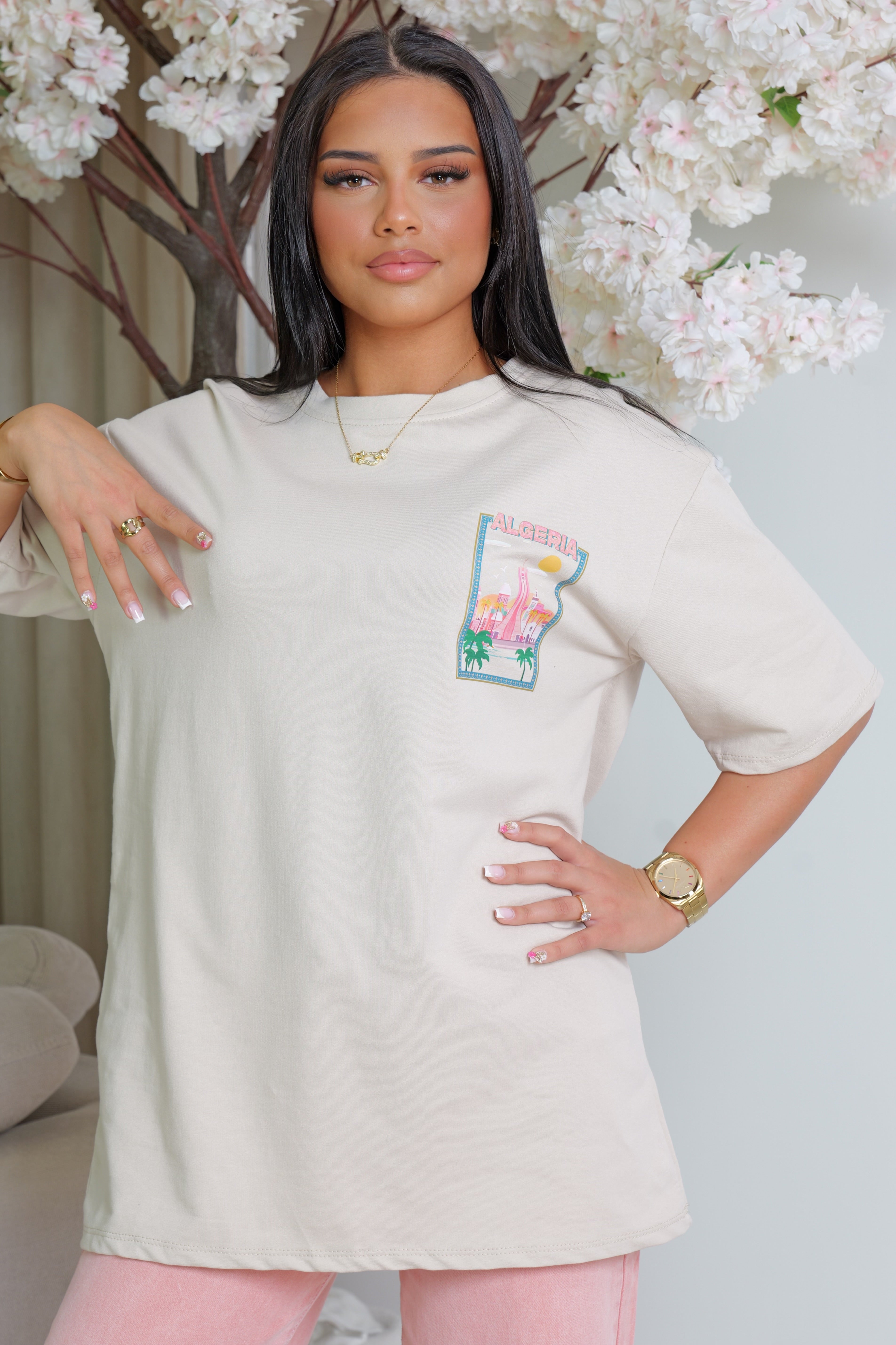 Tee shirt Algérie beige