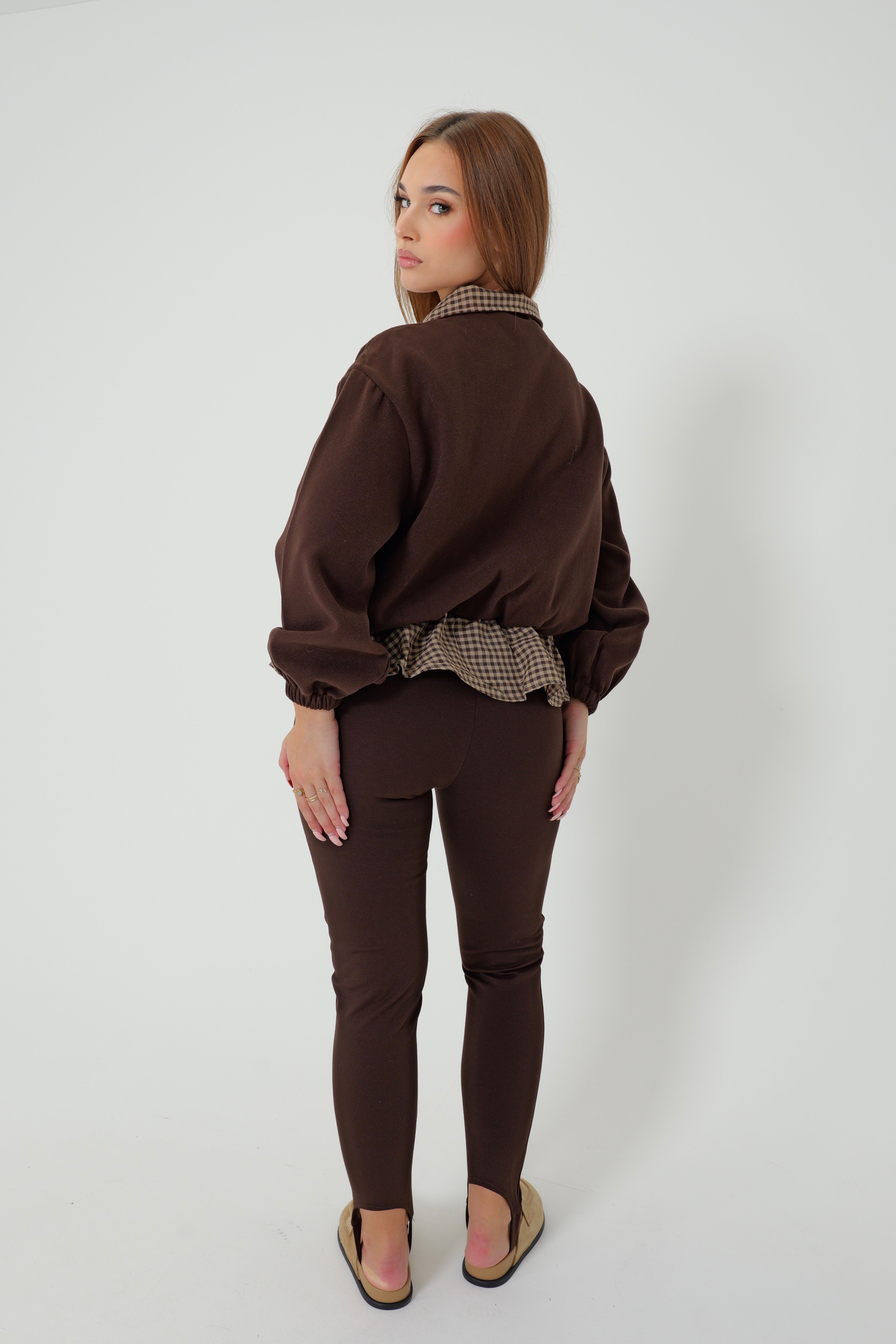 PULL LAYERED À MOTIF