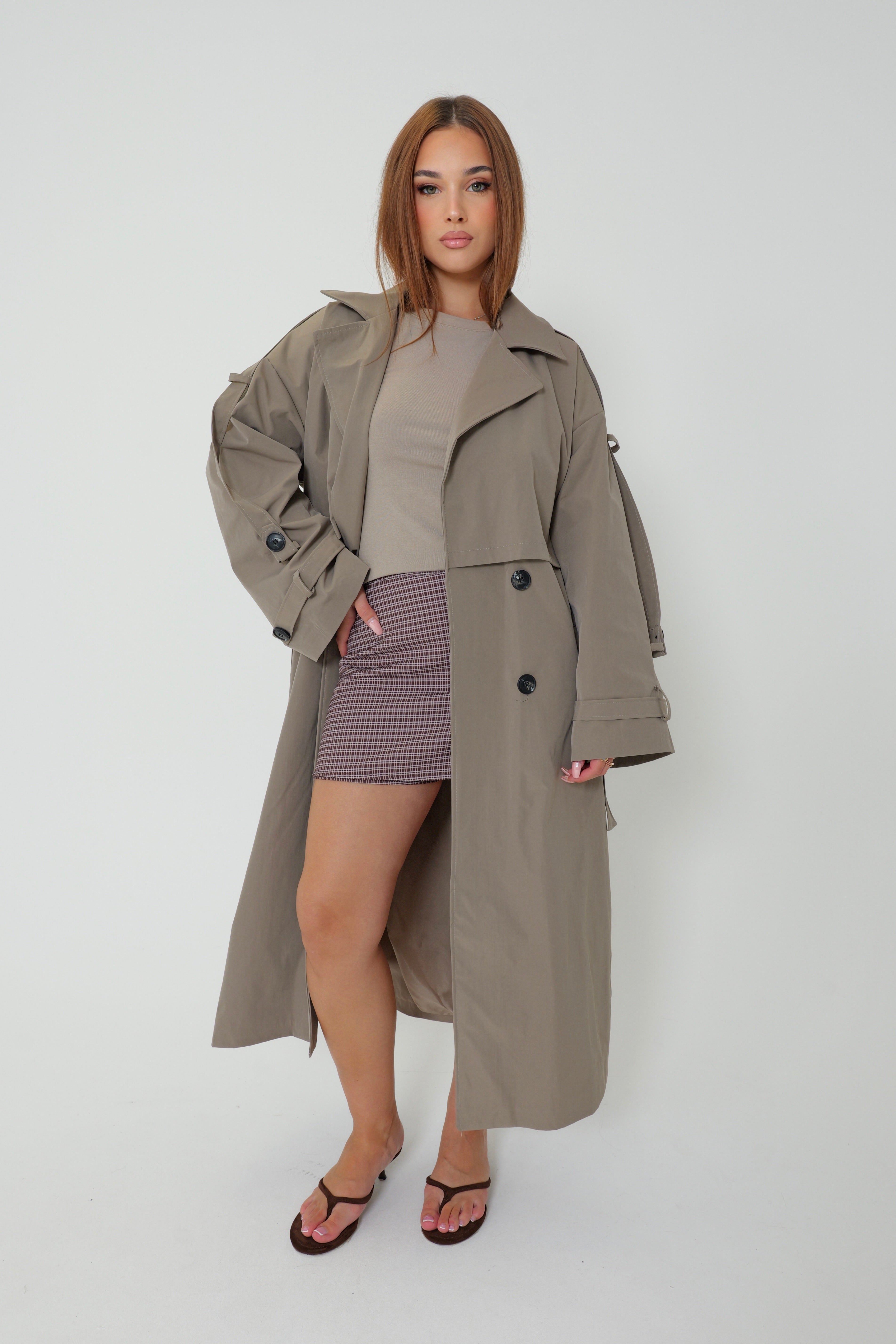 Trench Oversize City - taupe