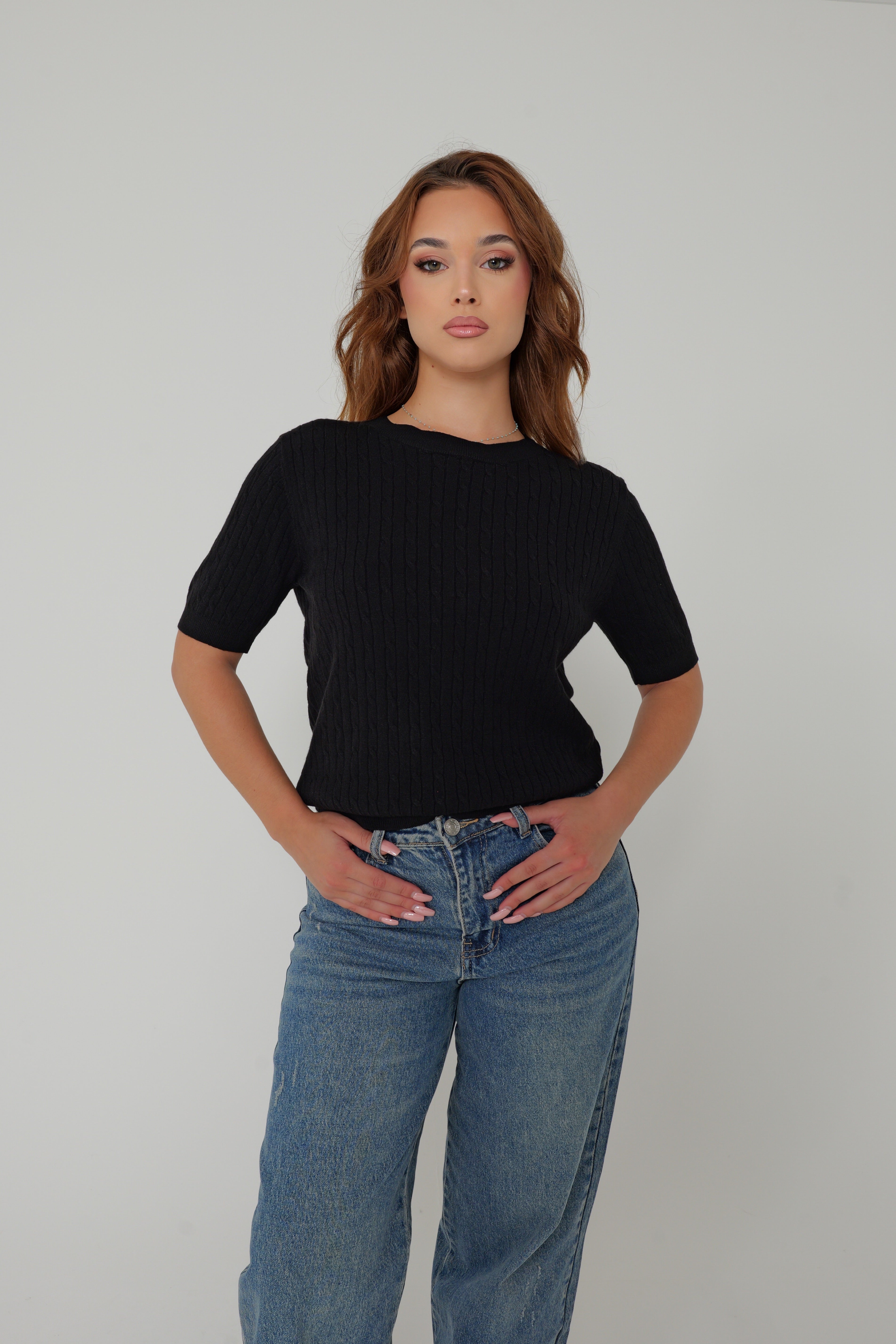 TOP MAILLE DRAPÉE
