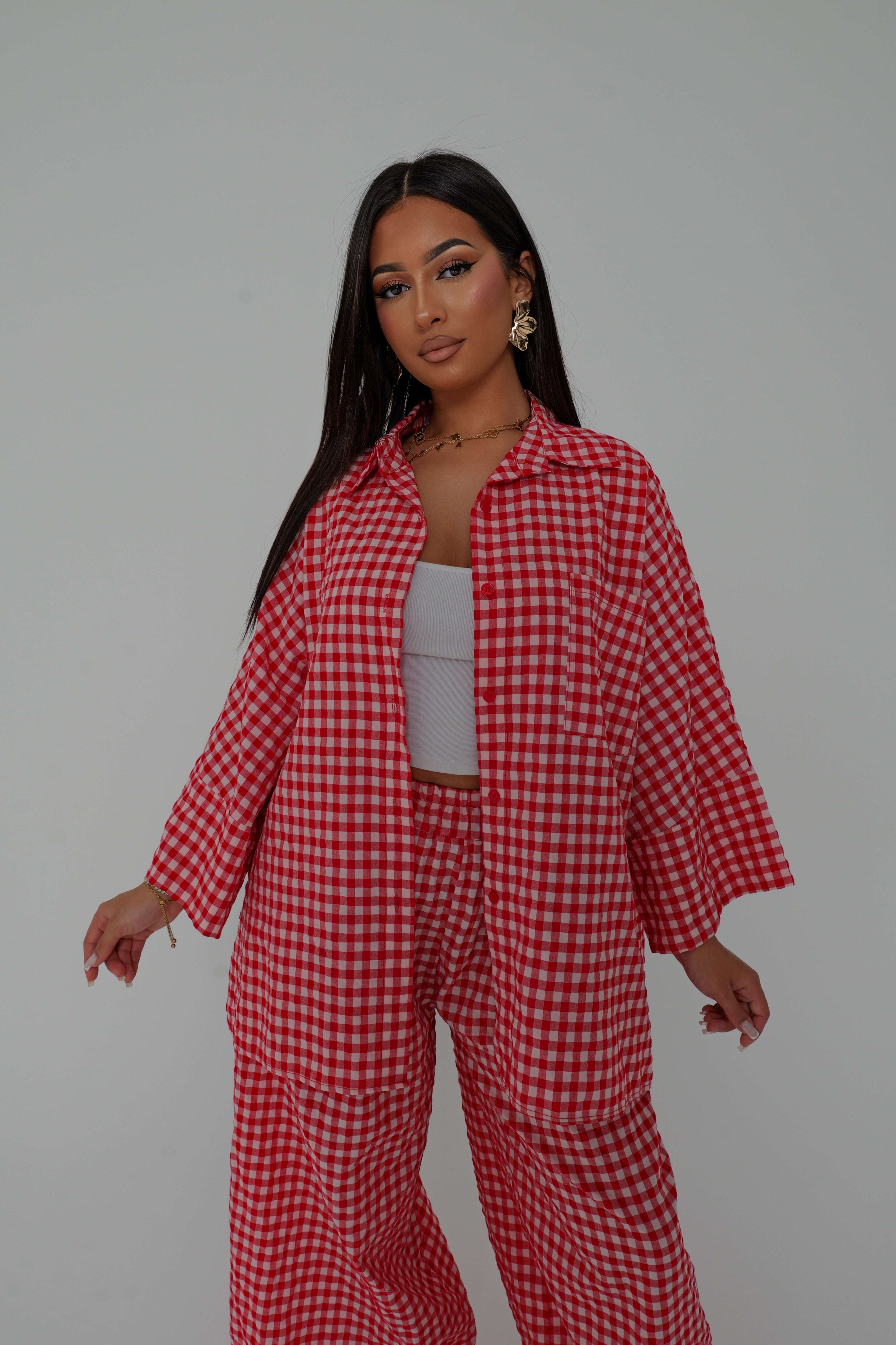 Ensemble Vichy Rouge