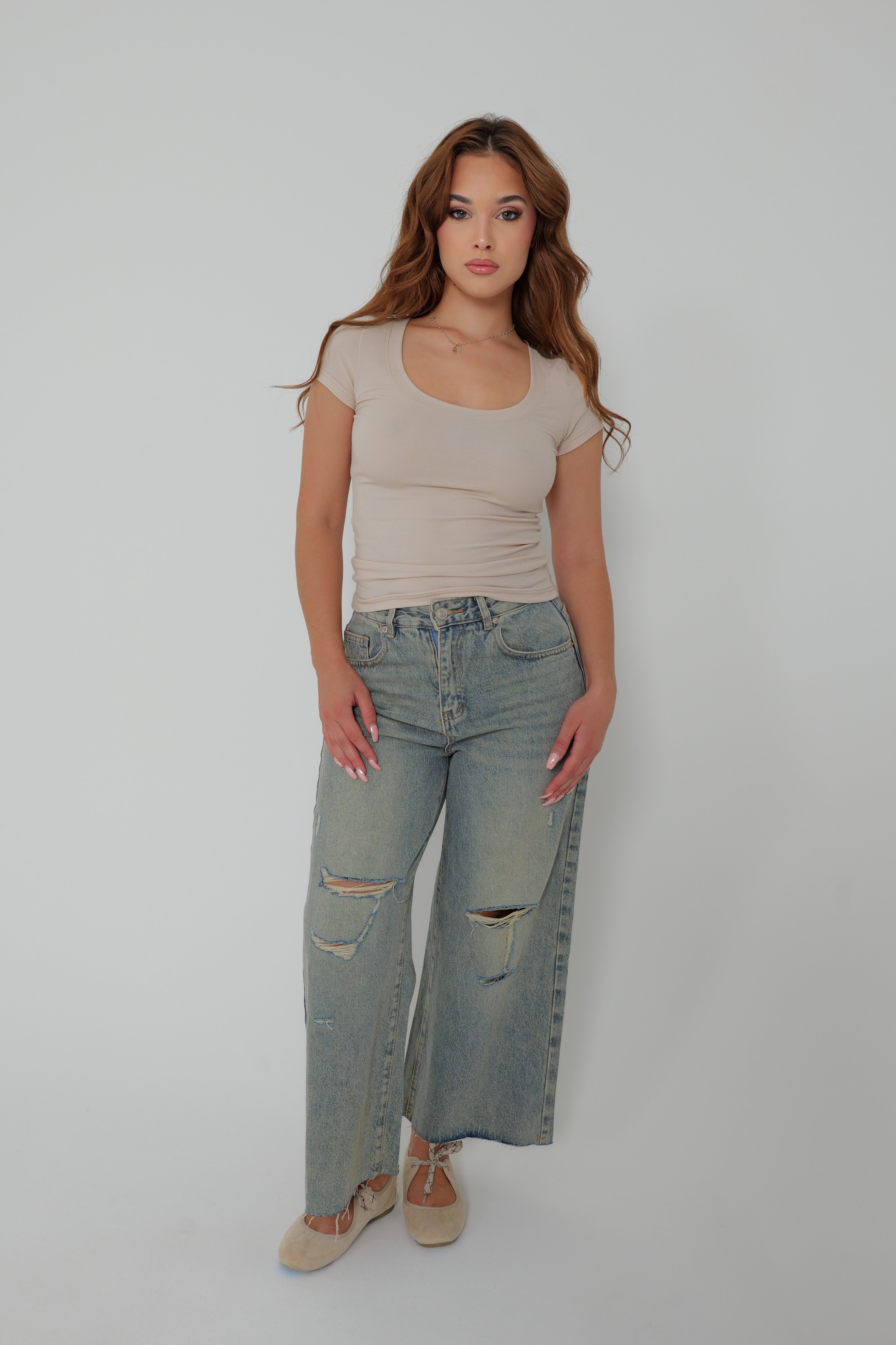 JEAN WIDE LEG 7/8