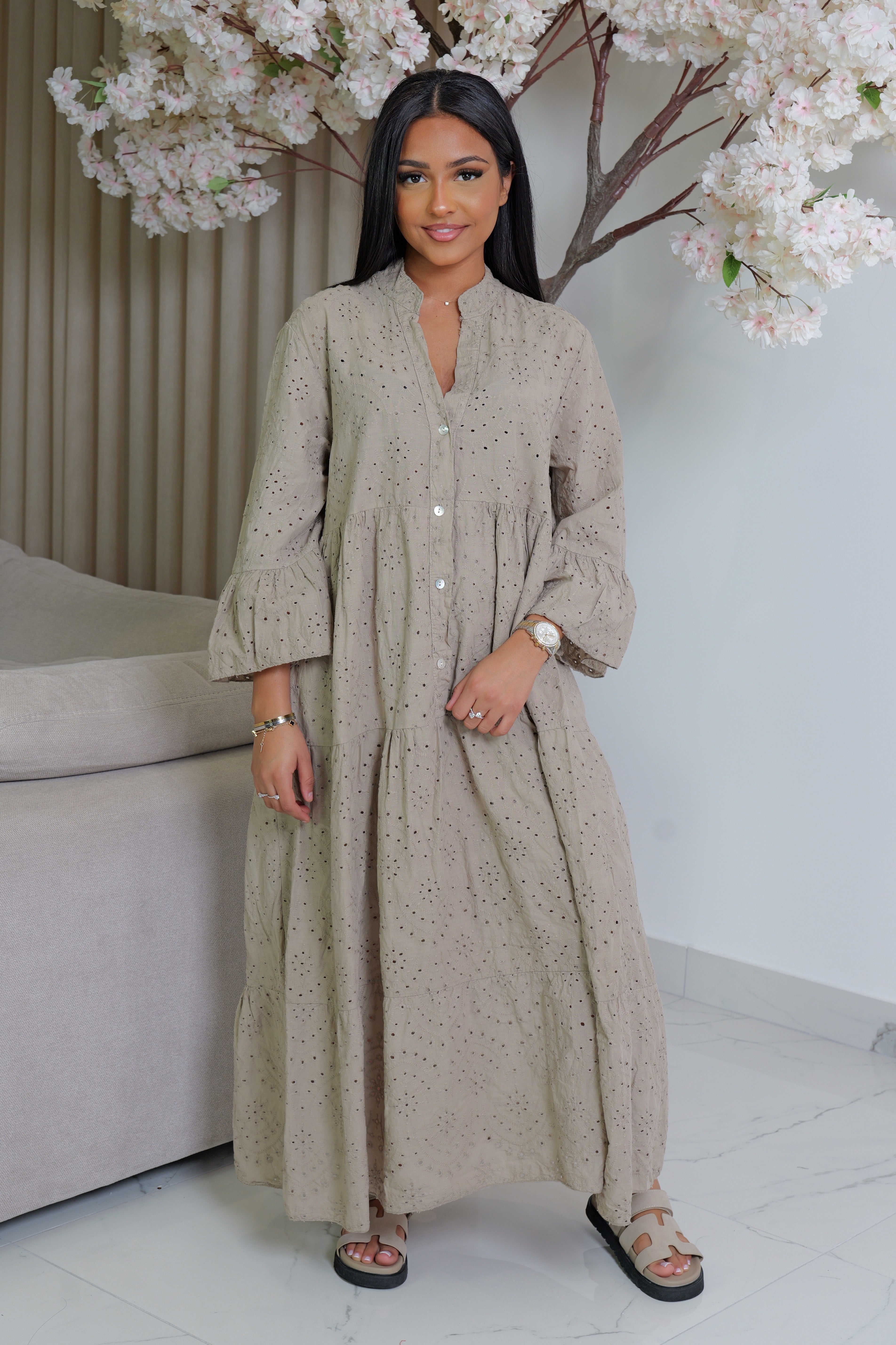 Robe ajourée doublé