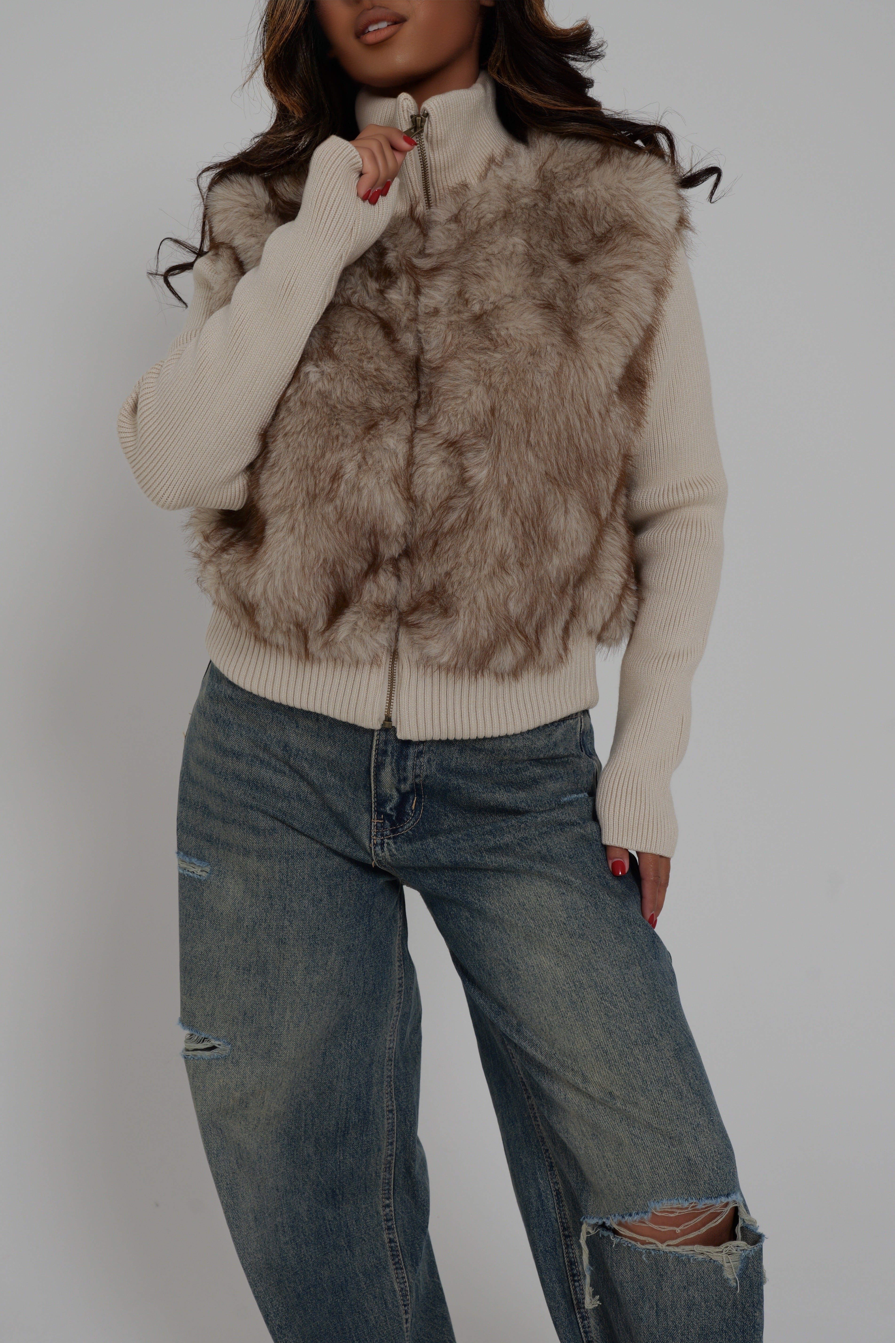 VESTE COZY FAUX FUR