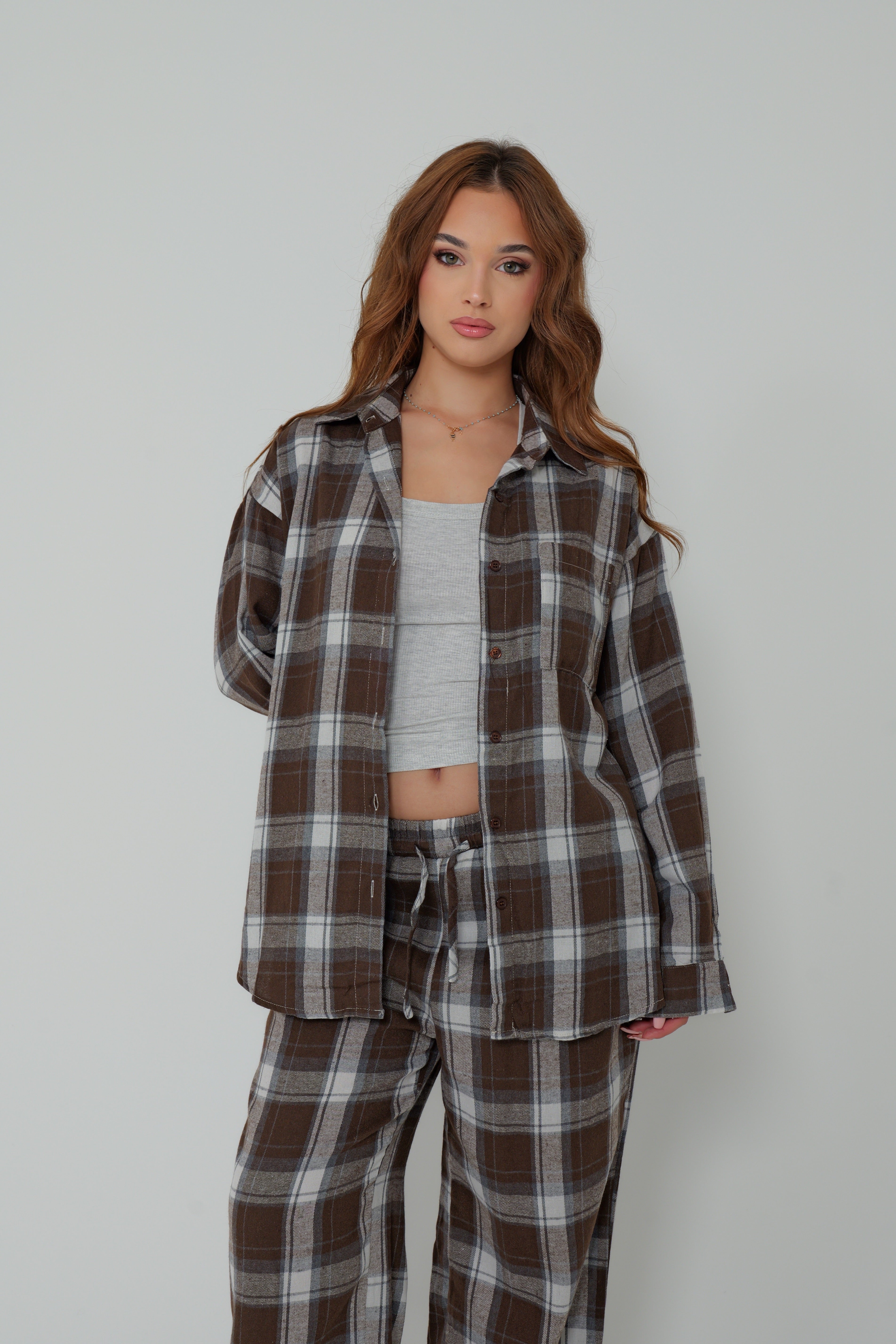 ENSEMBLE COZY PLAID