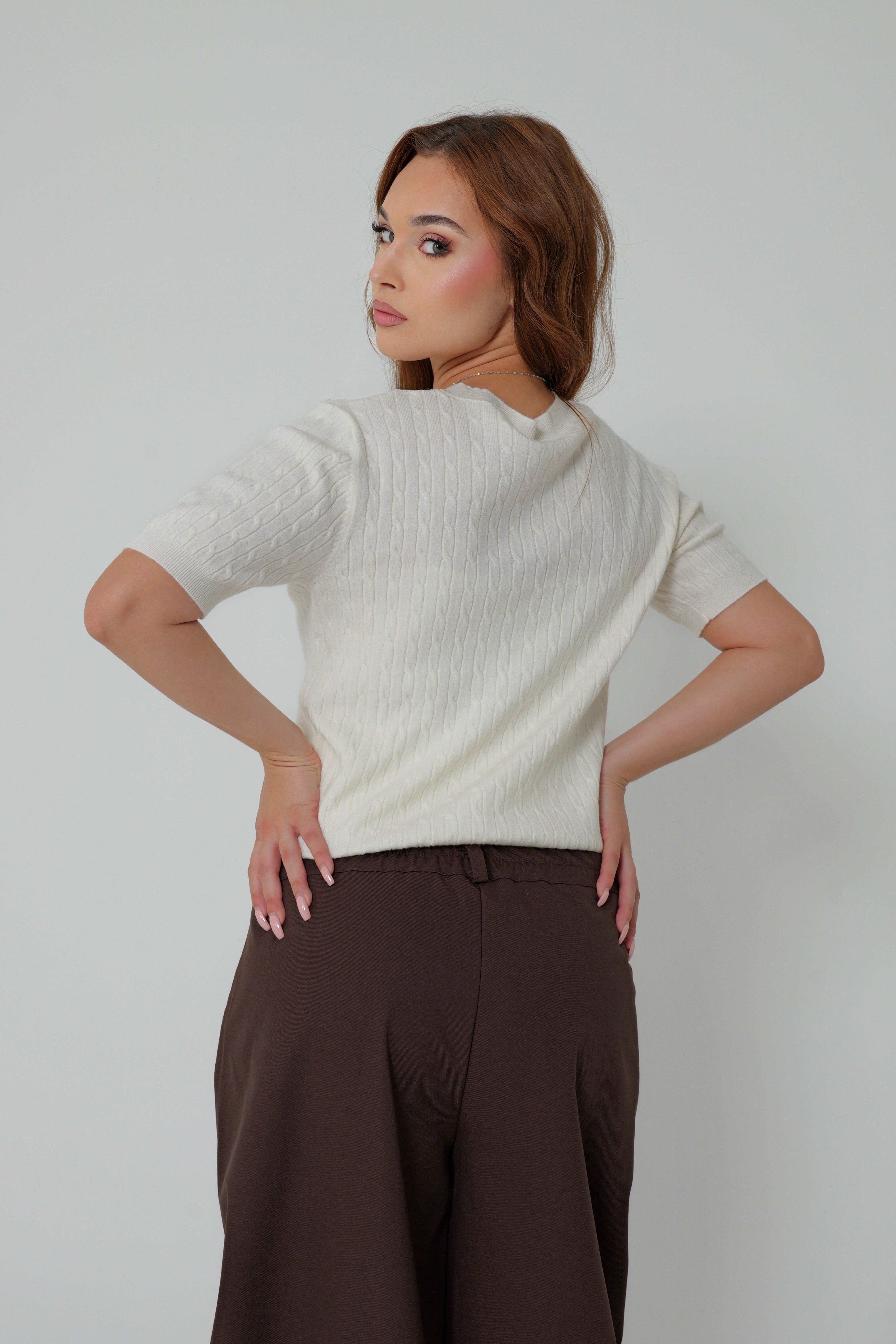 TOP MAILLE DRAPÉE