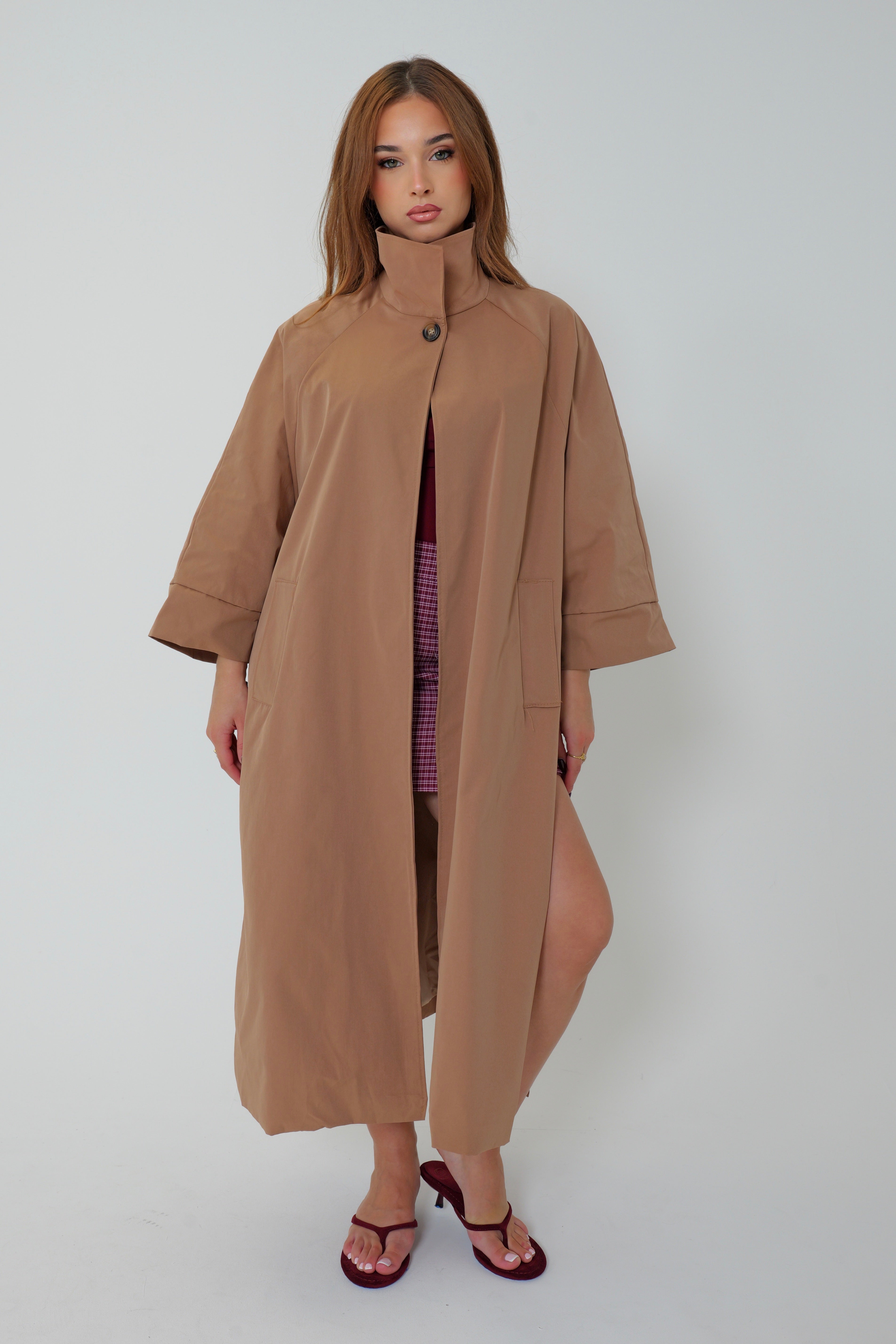Trench coupe cape - long