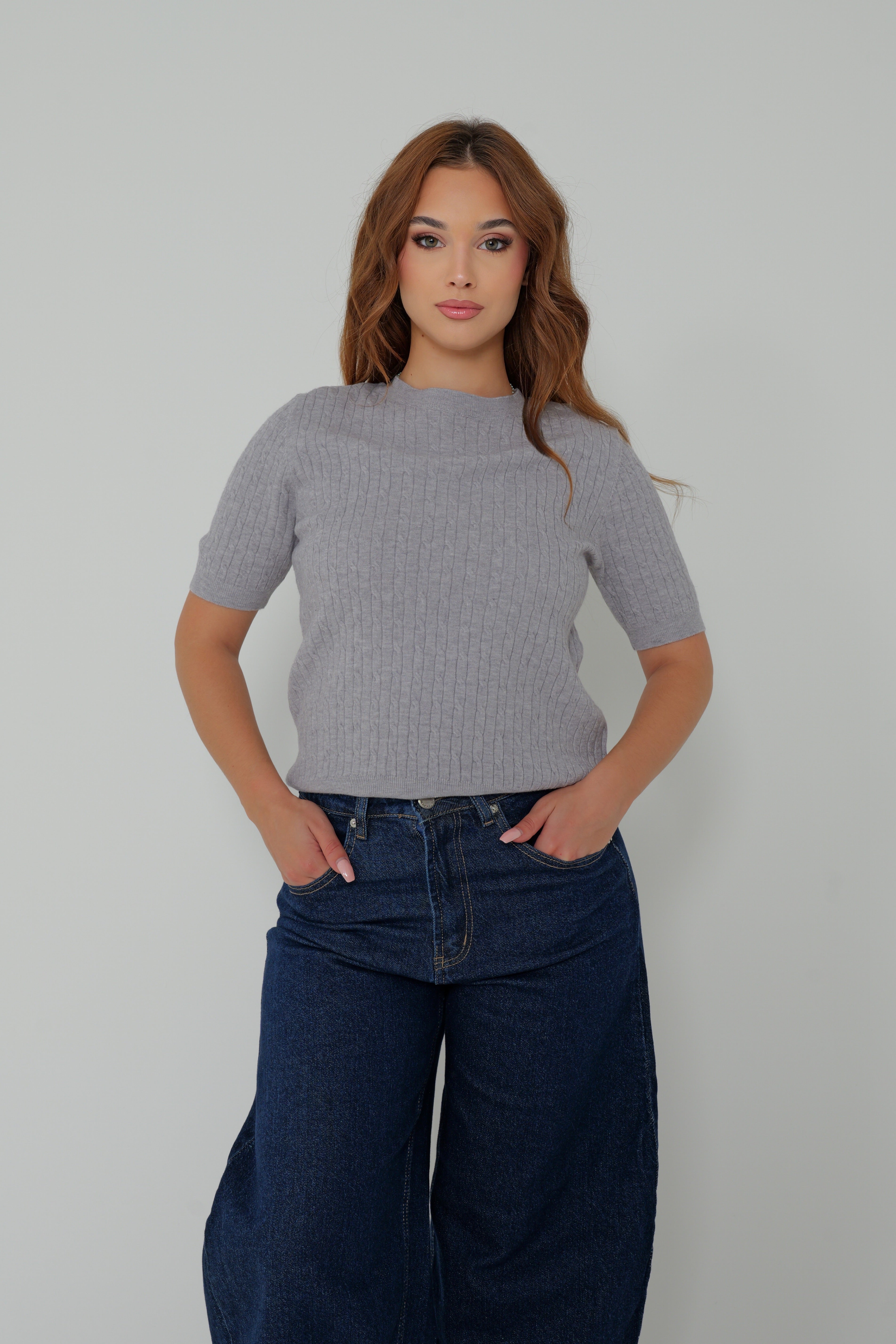 TOP MAILLE DRAPÉE