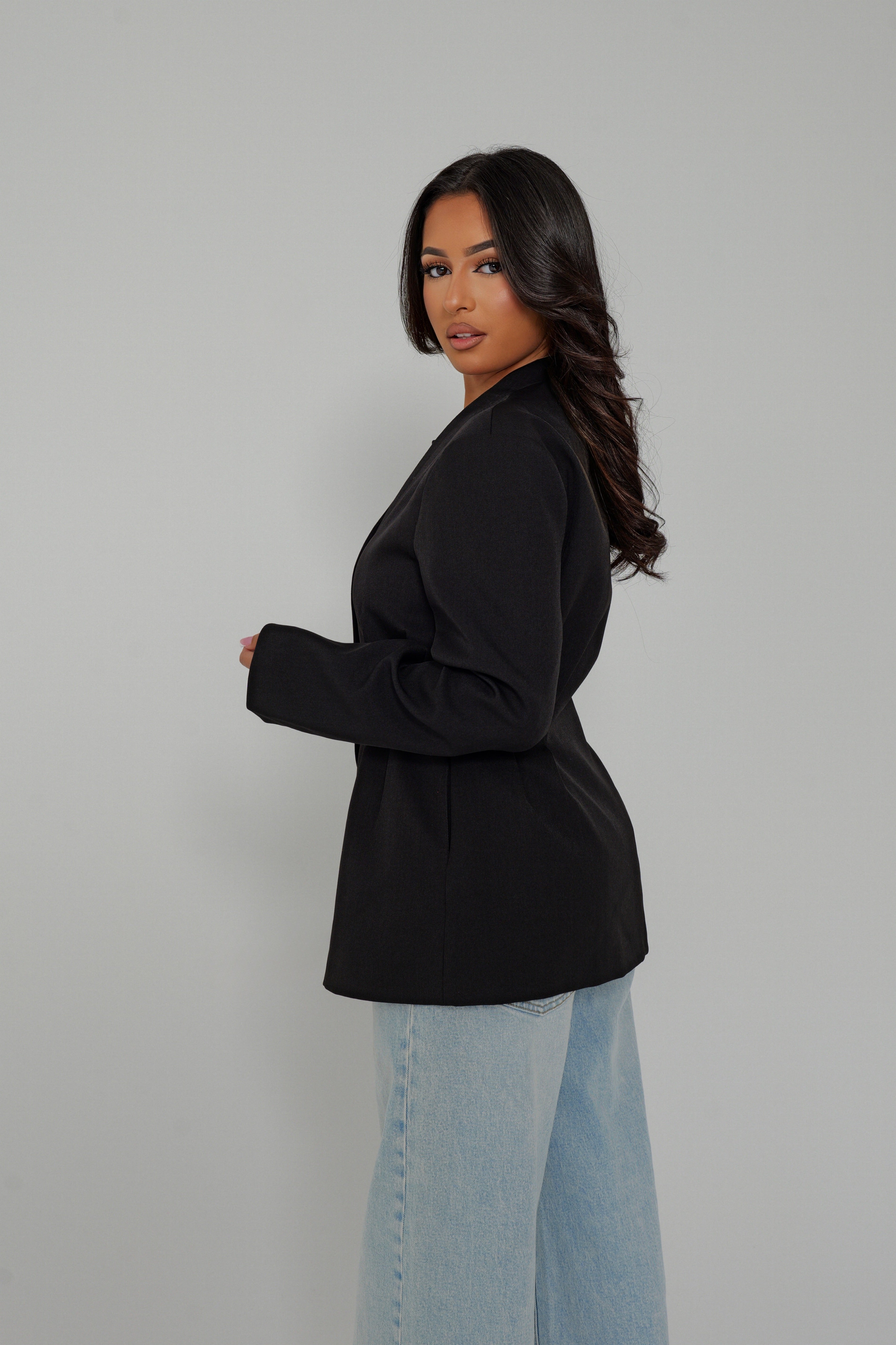 Blazer noir structuré