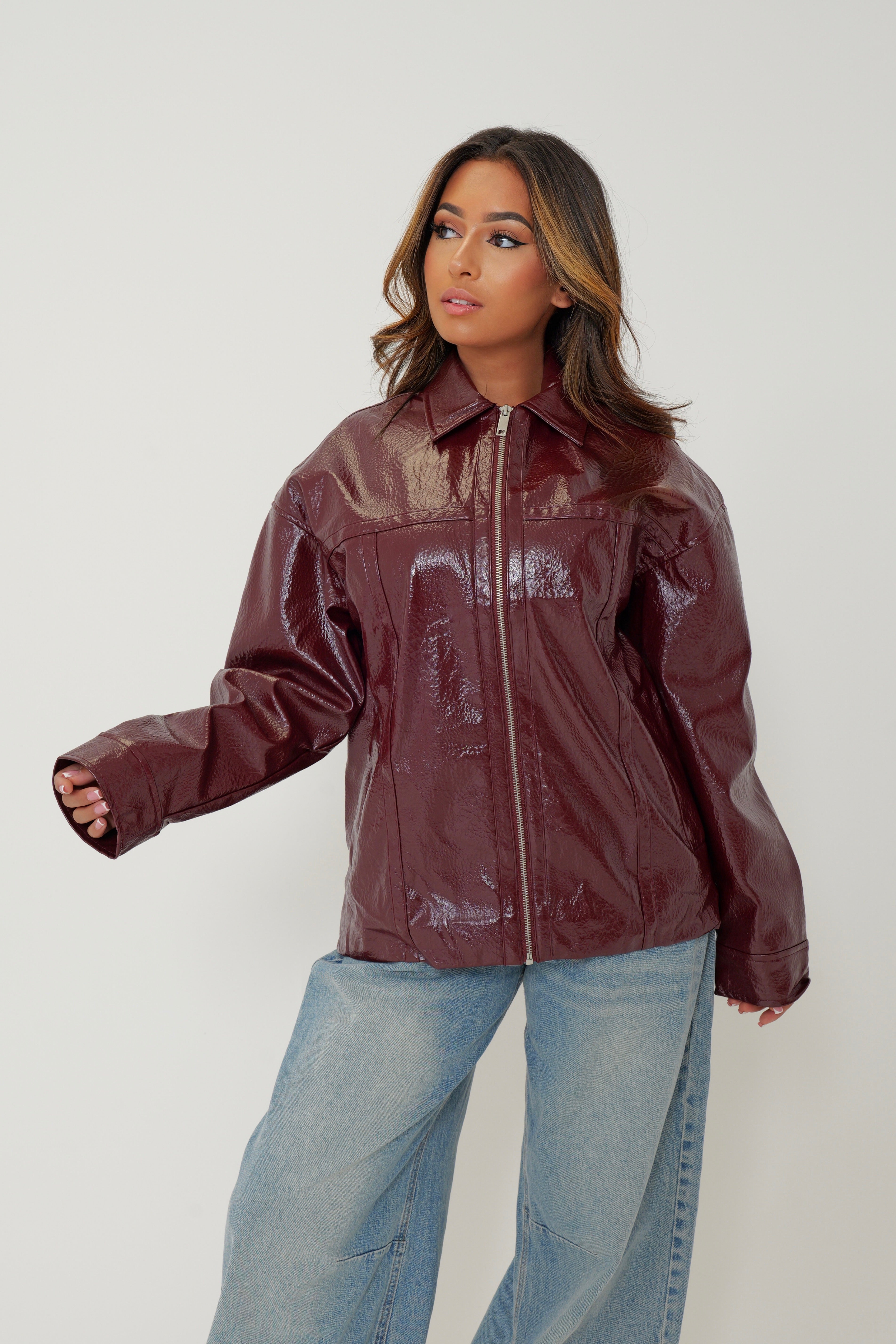 Veste Vinyl Burgundy