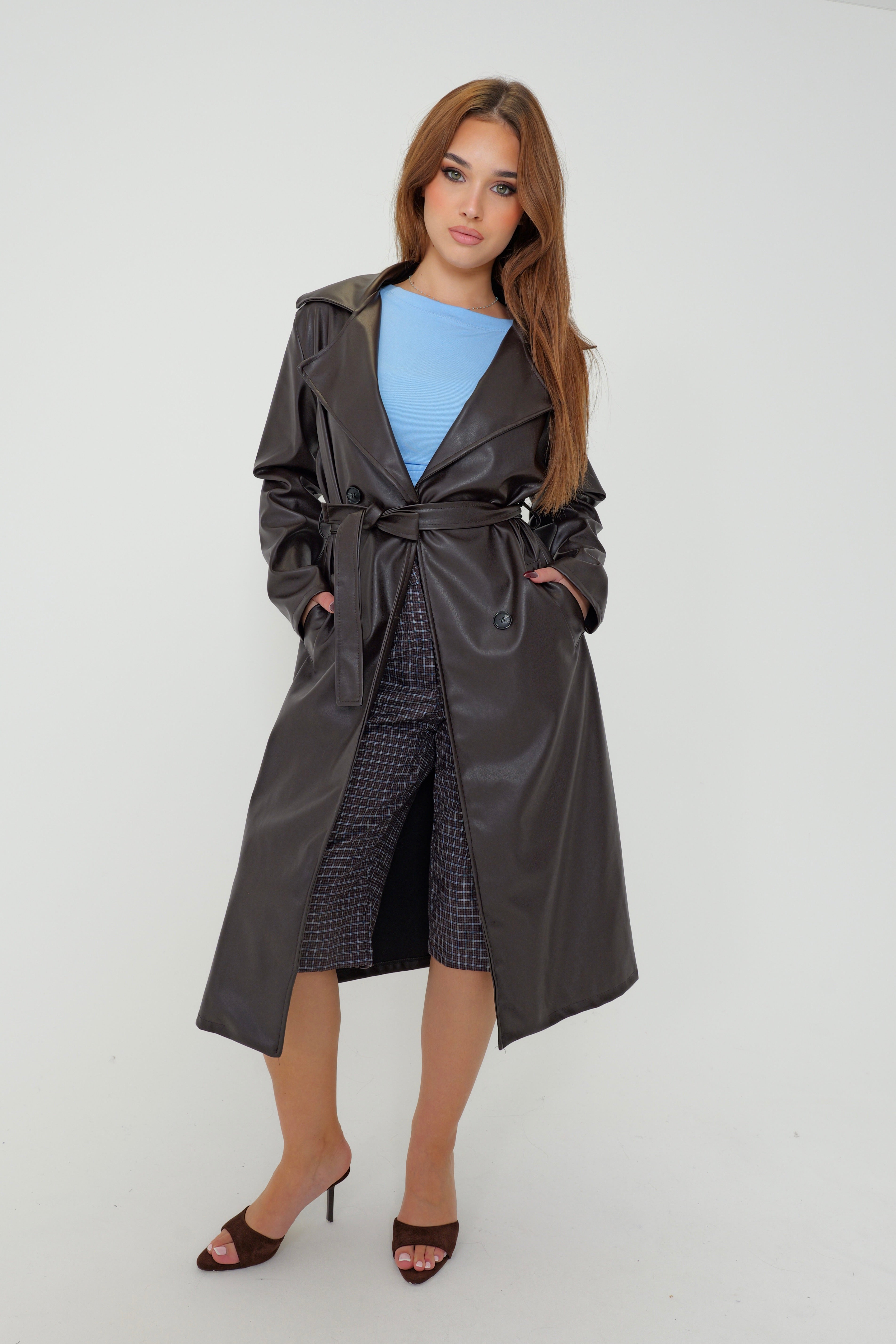 Trench Boss Lady - chocolat