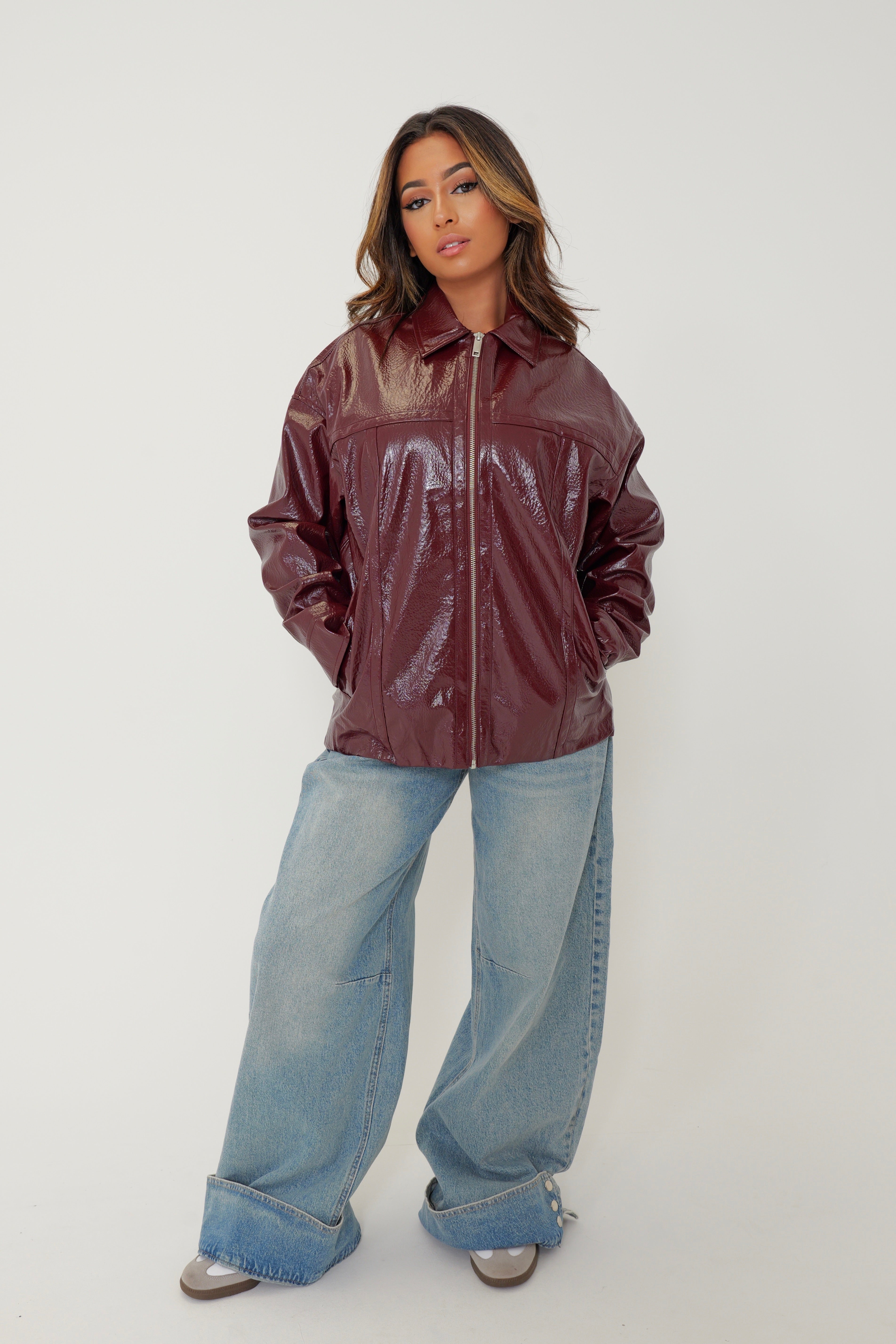 Veste Vinyl Burgundy