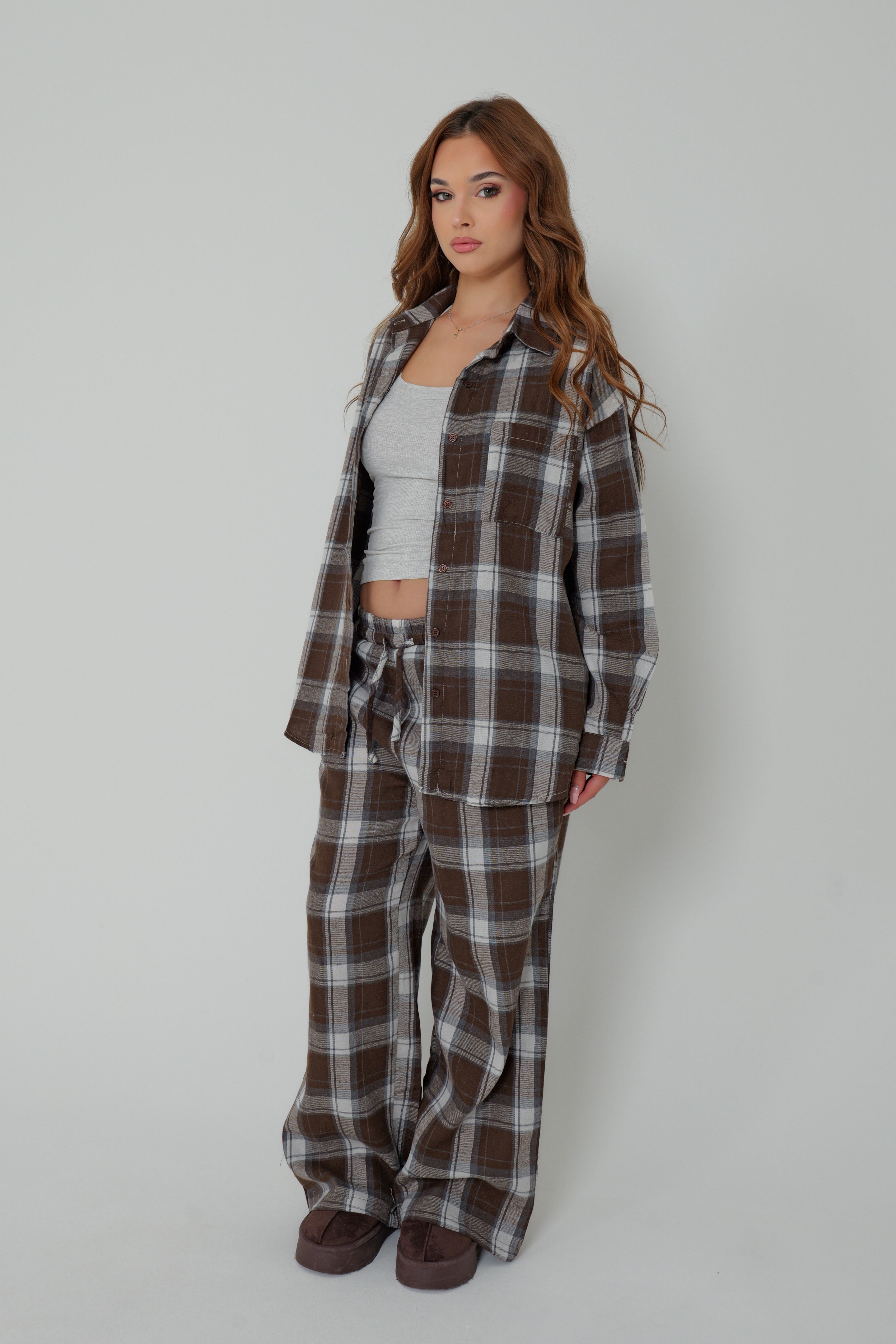 ENSEMBLE COZY PLAID