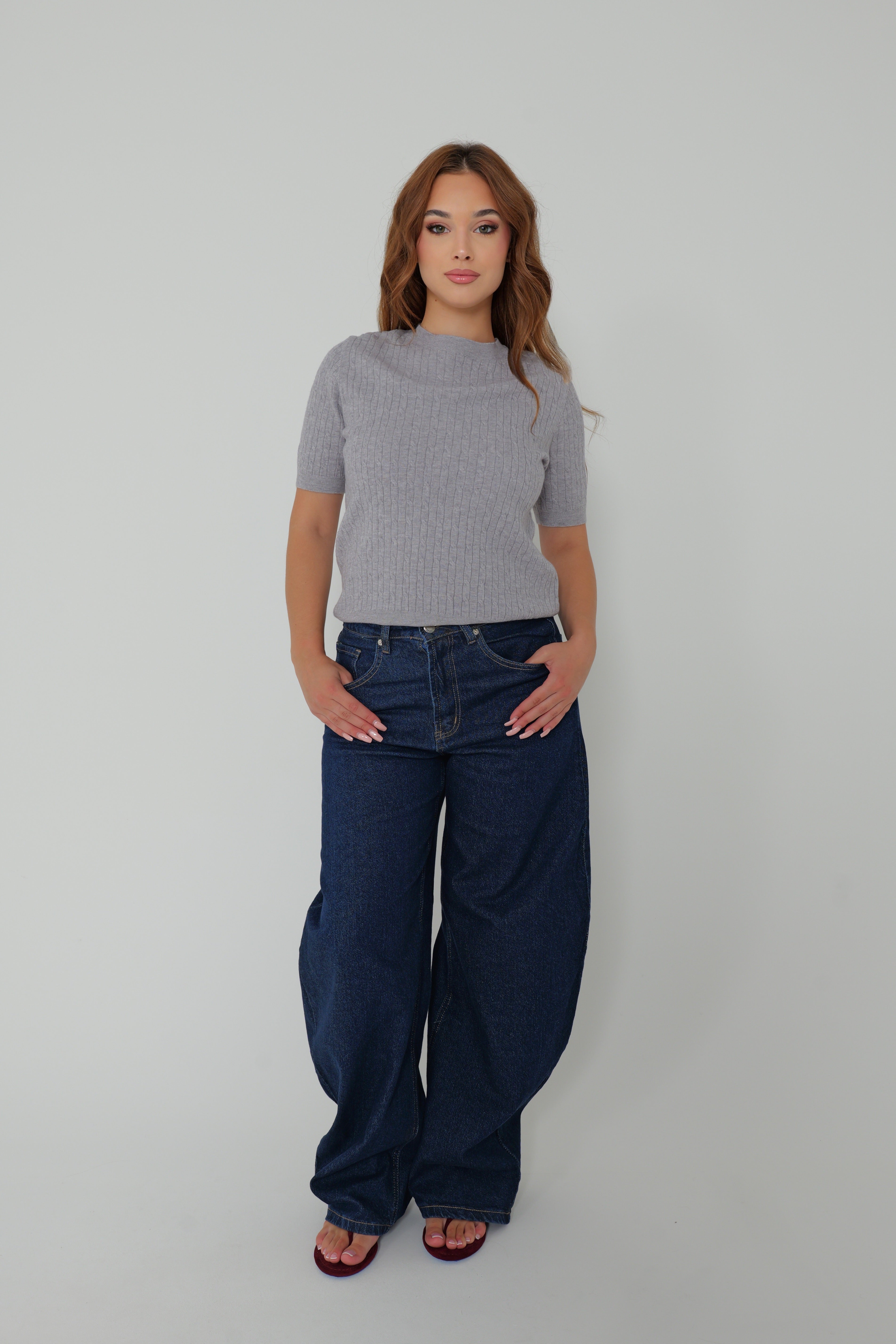 TOP MAILLE DRAPÉE