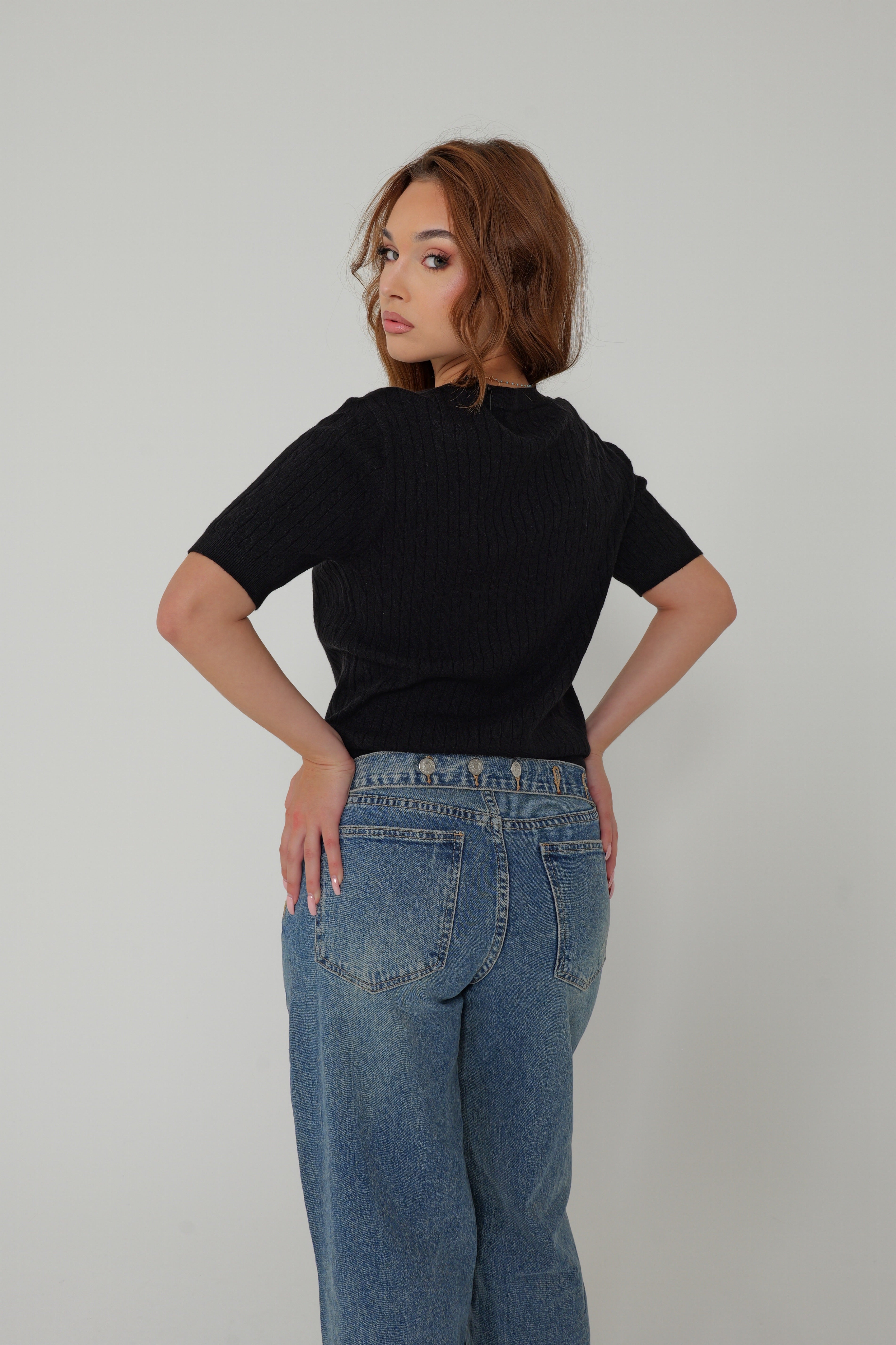 TOP MAILLE DRAPÉE
