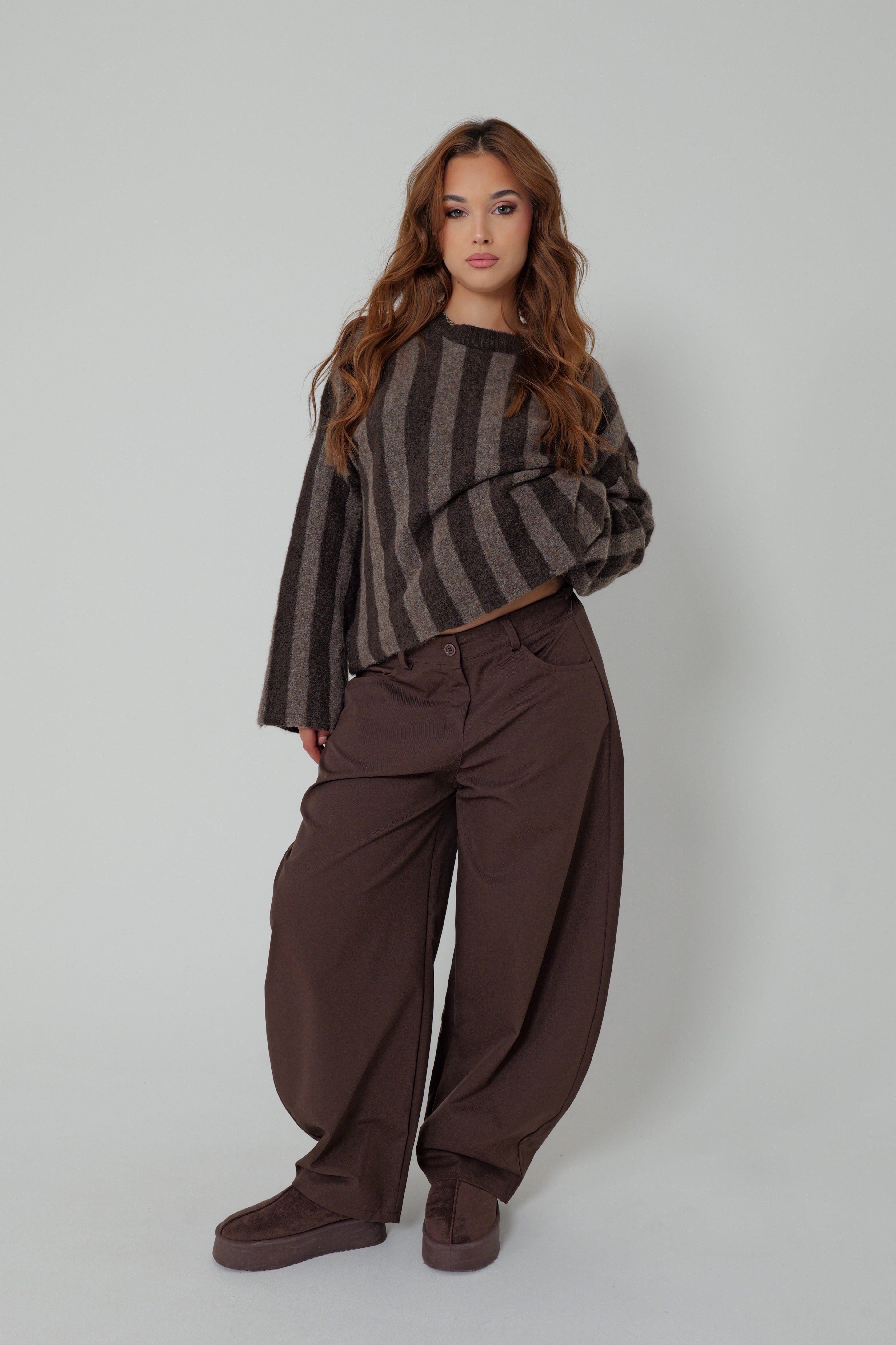 PULL MOCHA STRIPES