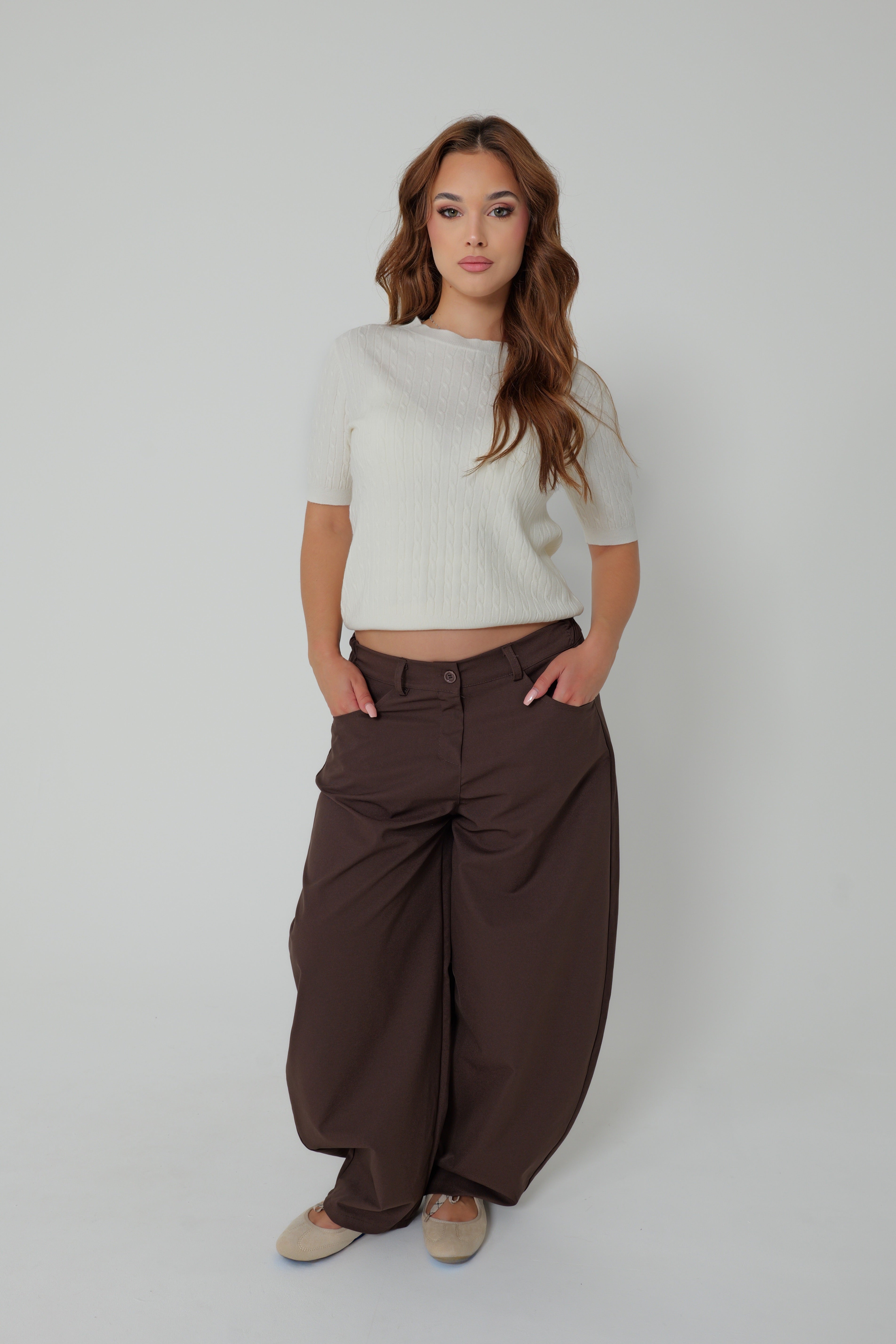TOP MAILLE DRAPÉE