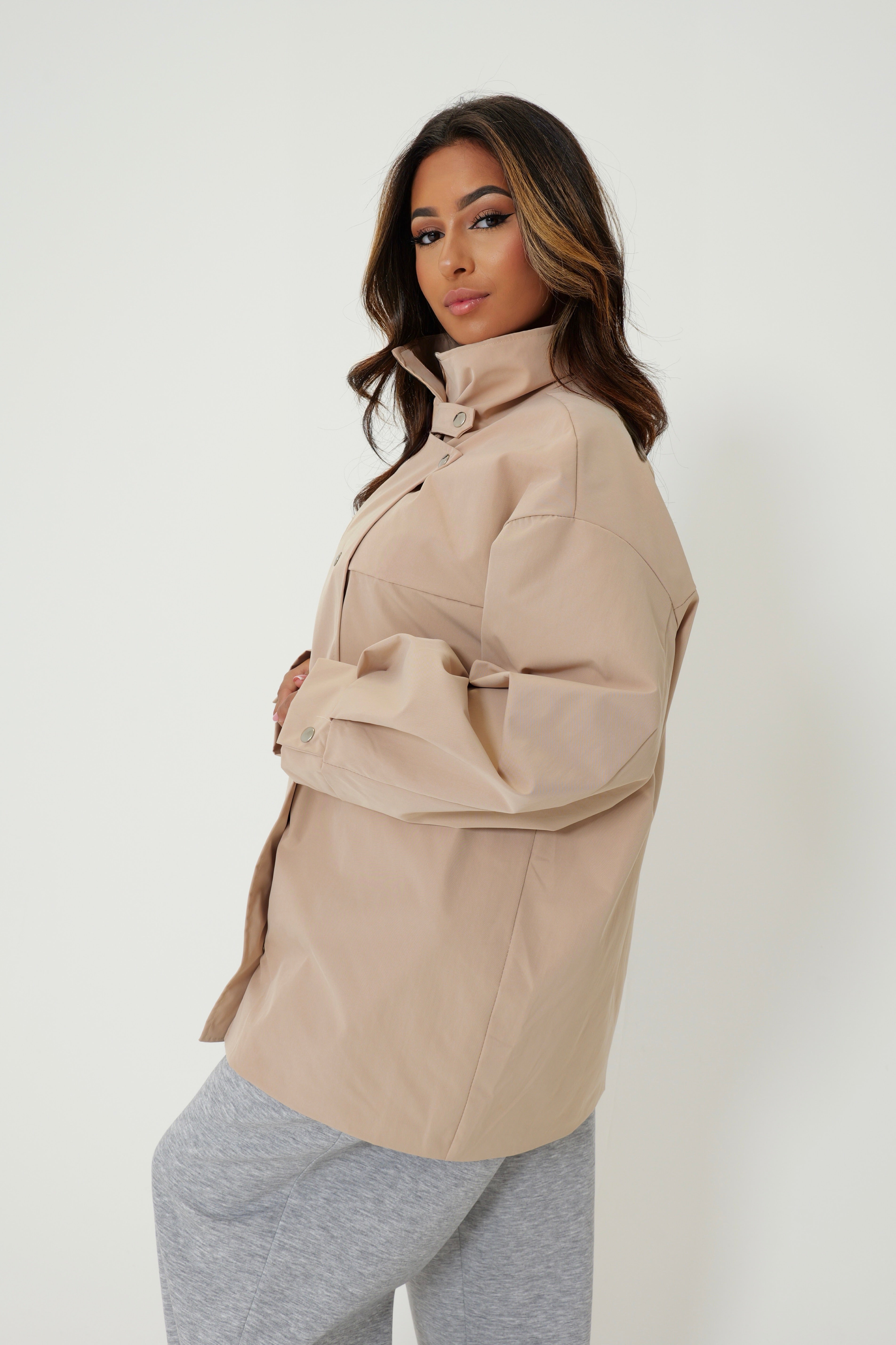 VESTE PRESSIONS ARGENTÉES