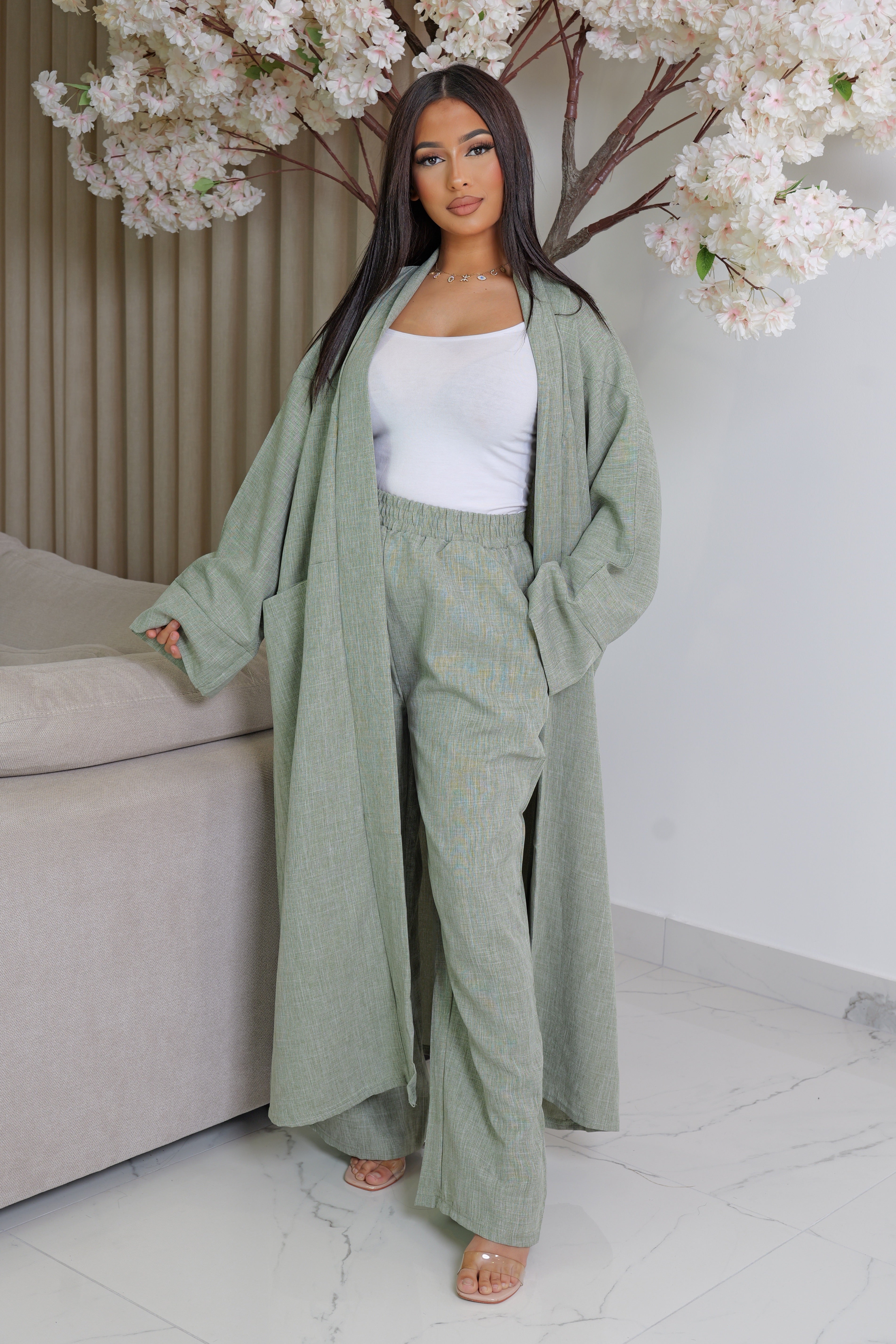 Ensemble 2 pièce kimono long