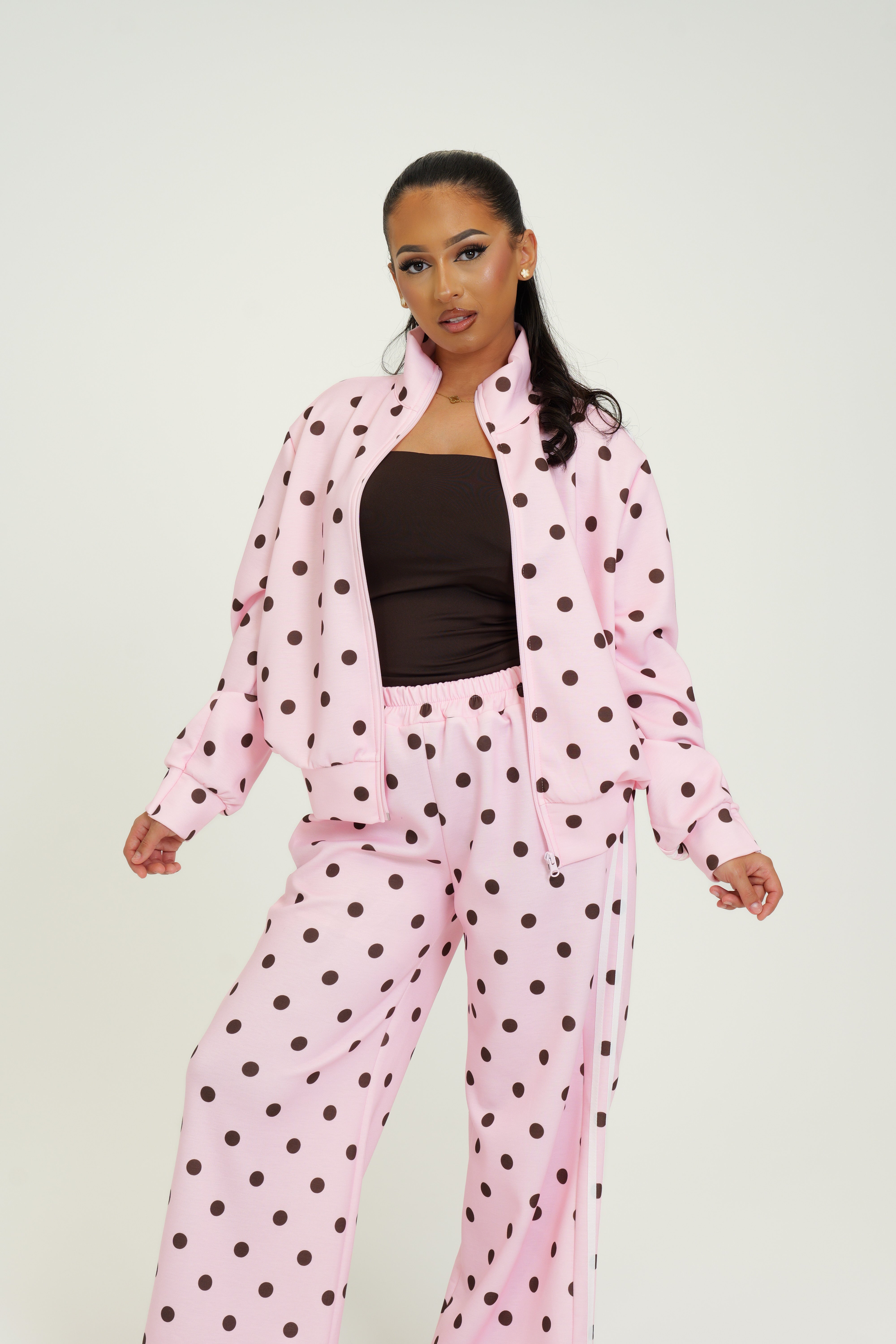 Ensemble veste zip Polka