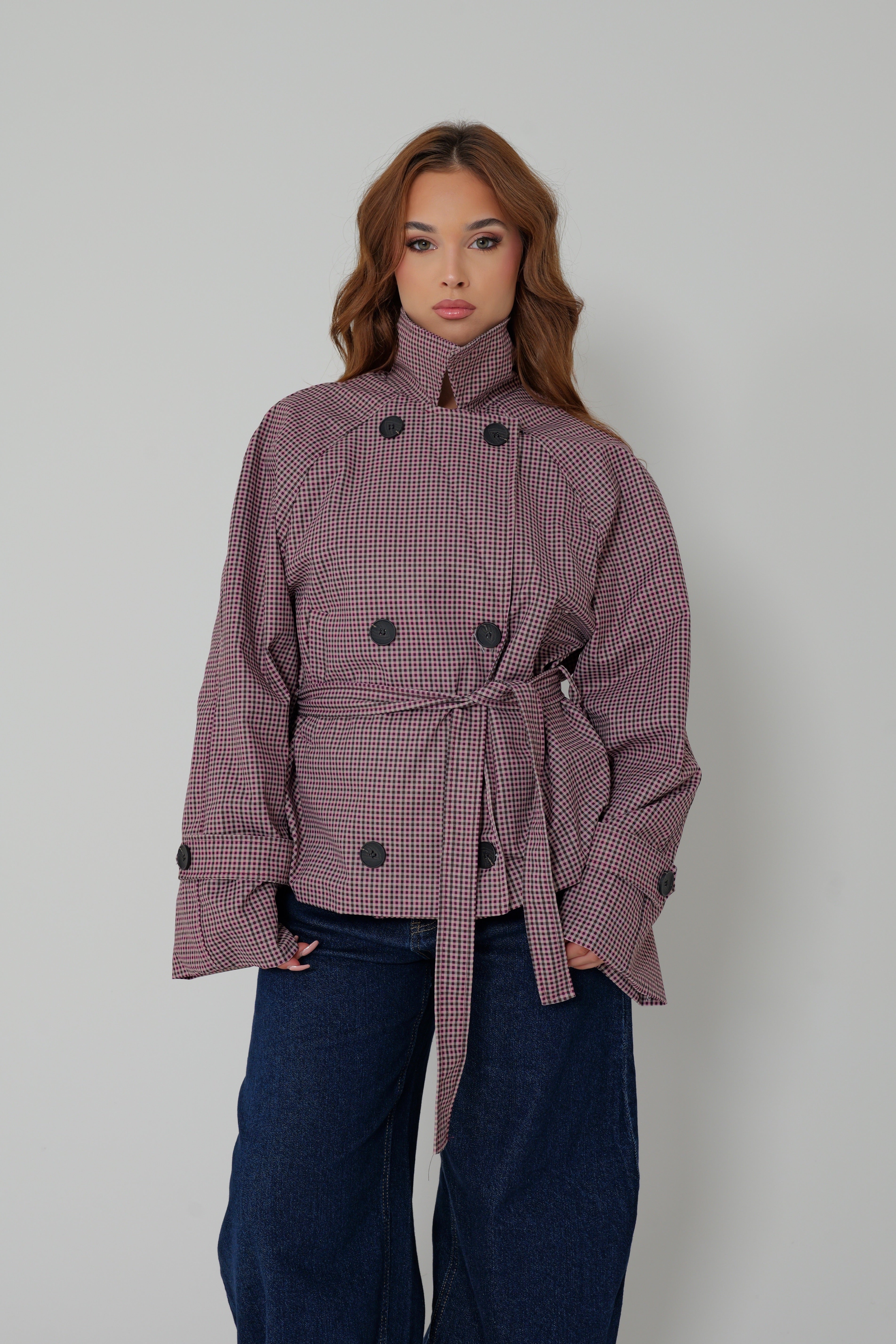 TRENCH LONDON VINTAGE - bordeaux