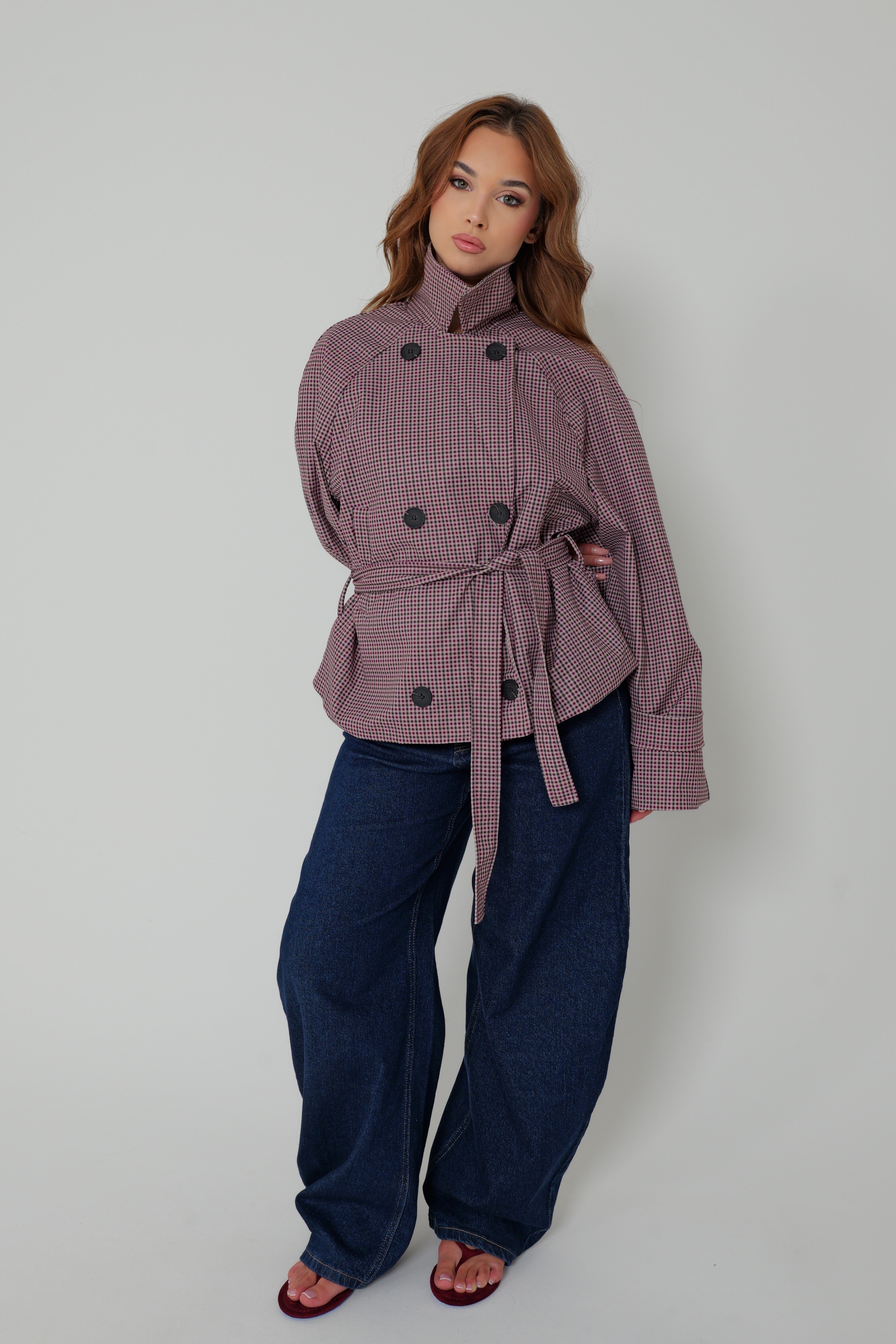 TRENCH LONDON VINTAGE - bordeaux