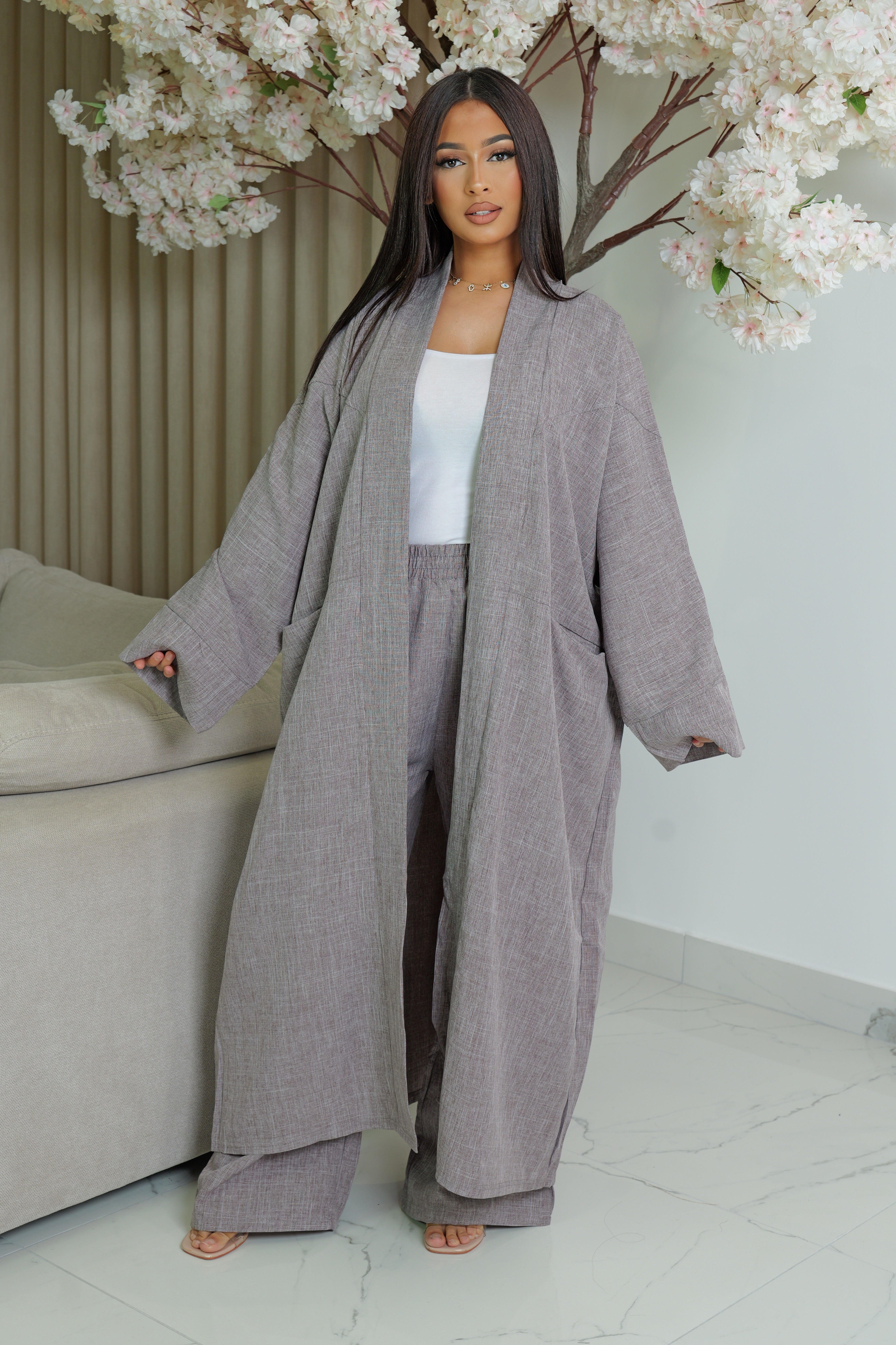 Ensemble 2 pièce kimono long