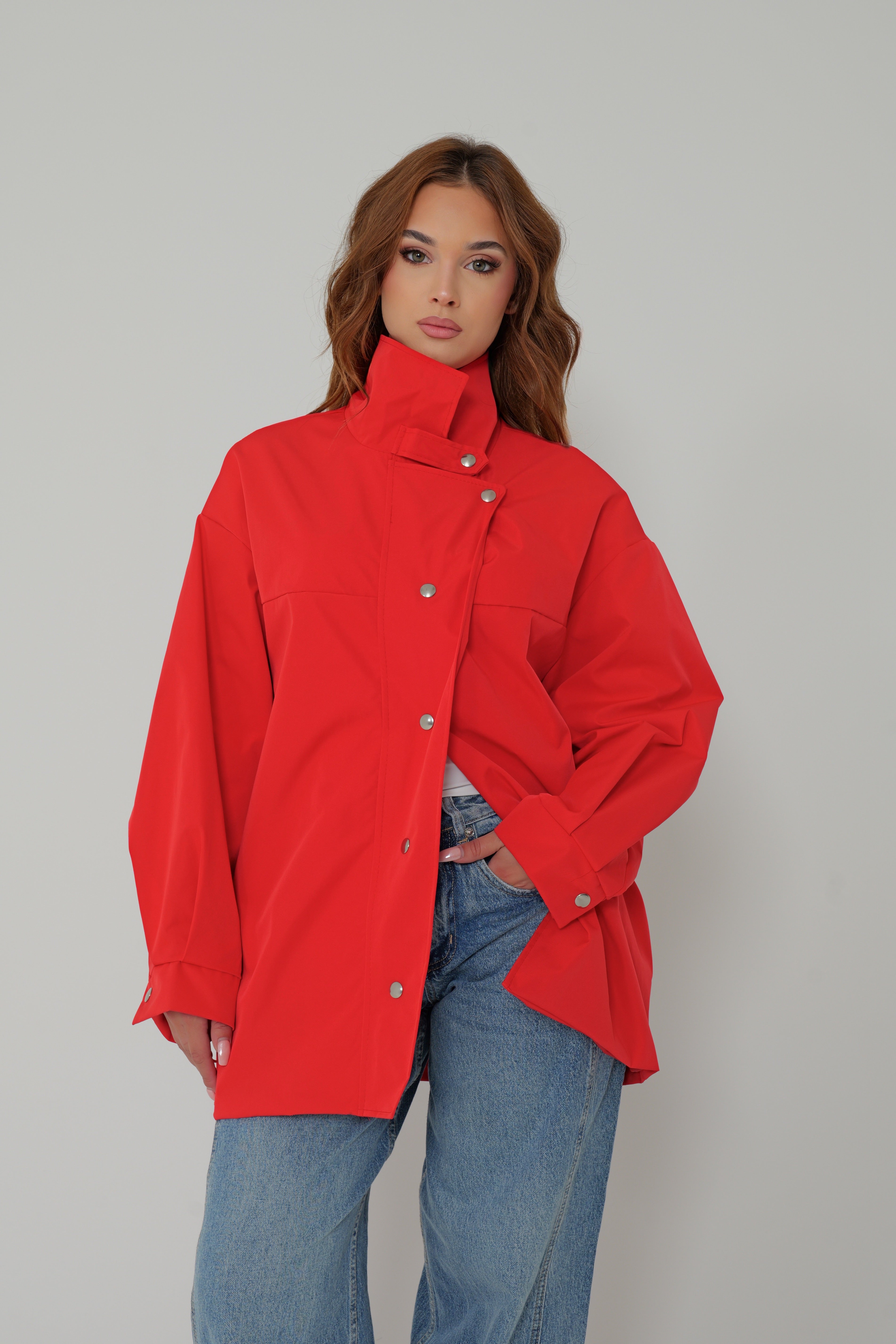 VESTE PRESSIONS ARGENTÉES