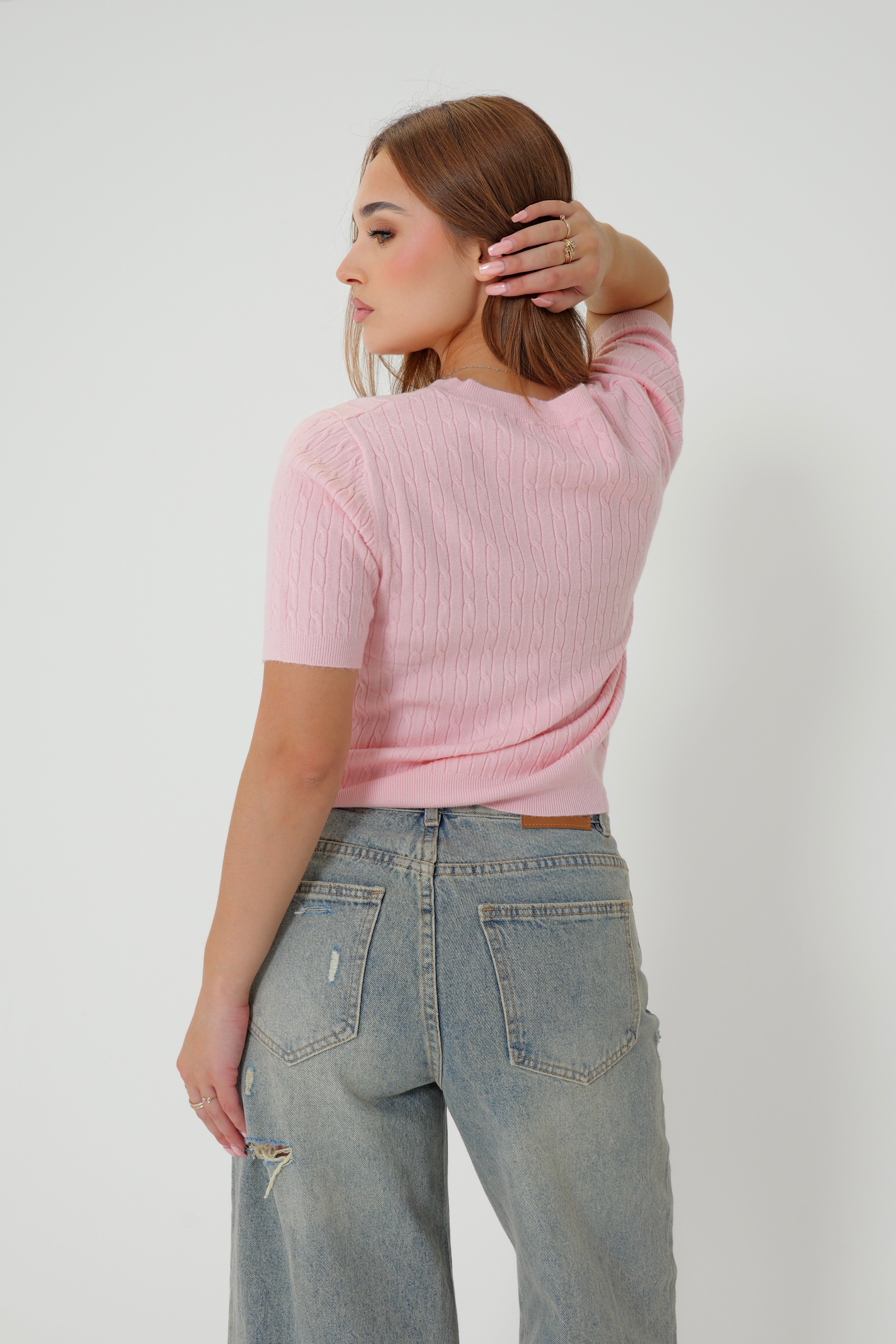 TOP MAILLE DRAPÉE