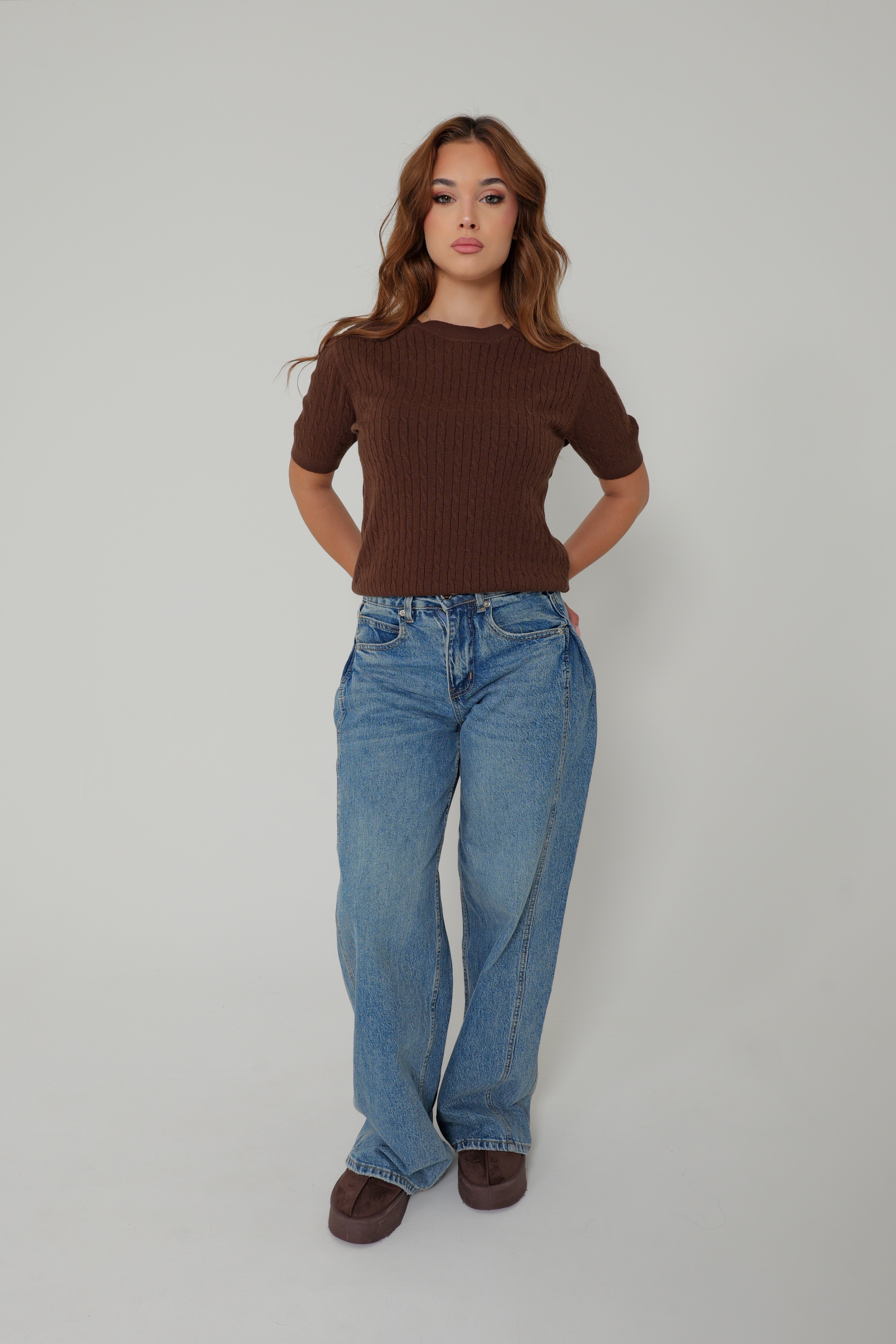TOP MAILLE DRAPÉE