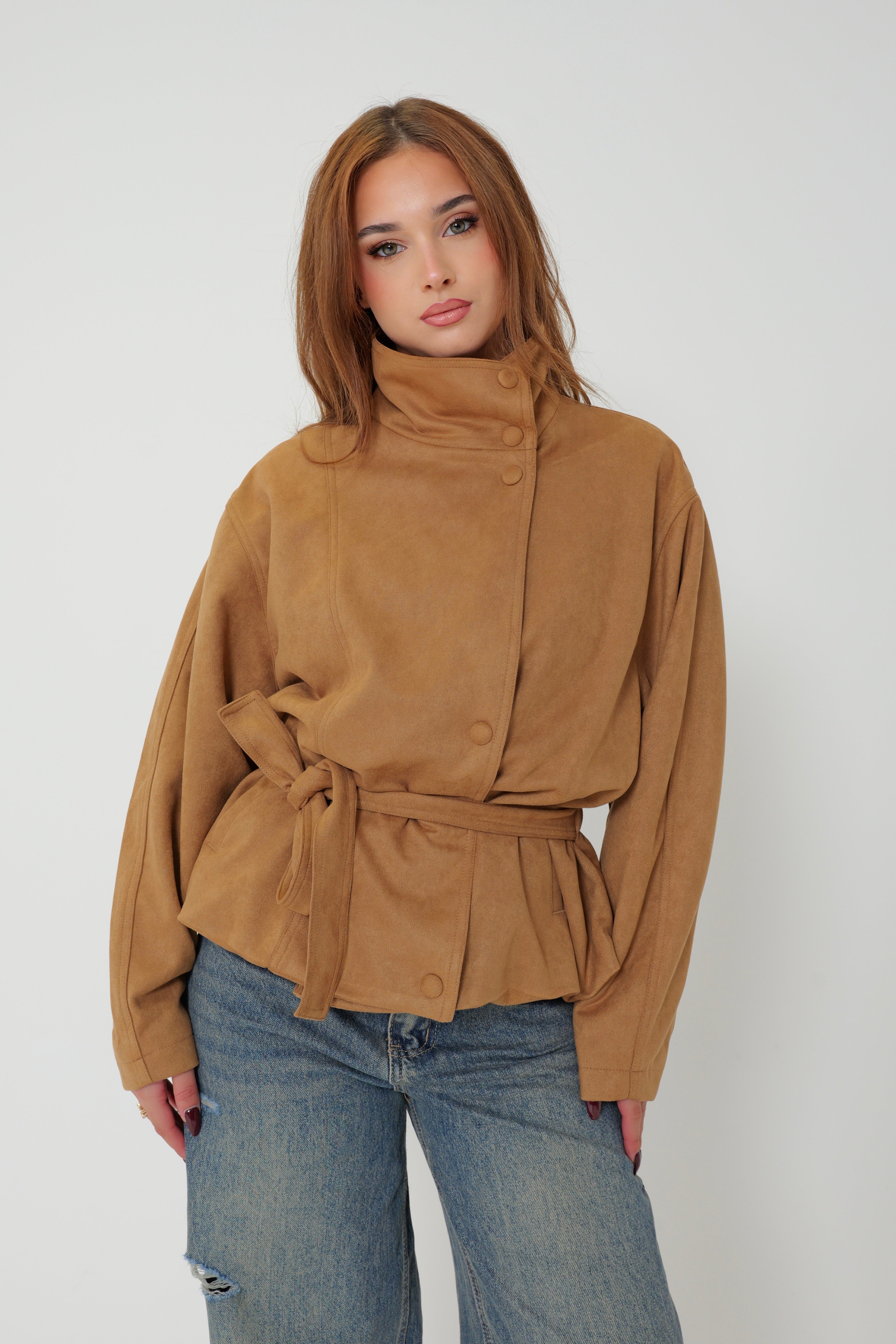 Veste Suédine City Collar