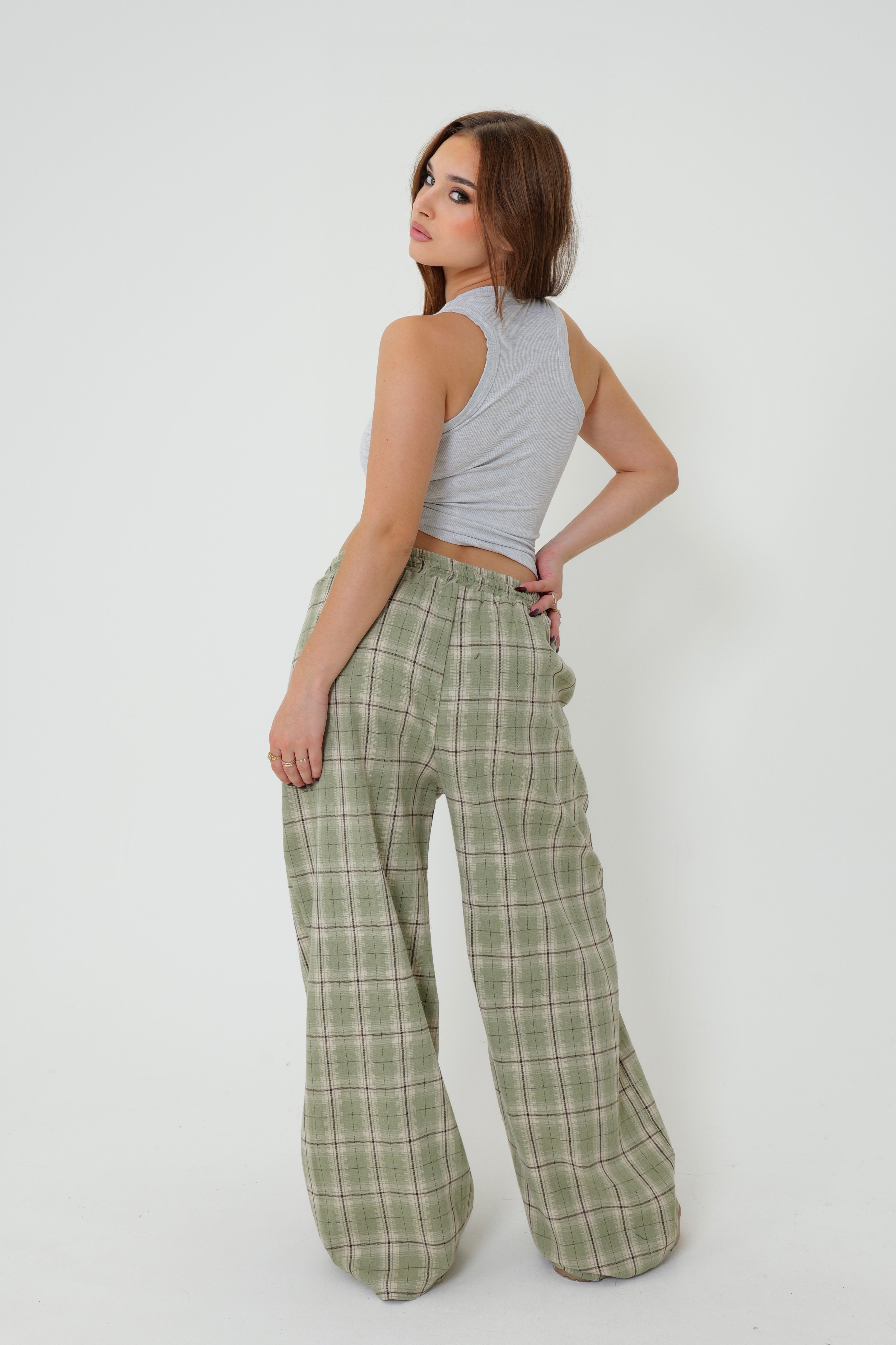 Pantalon Tartan Brown