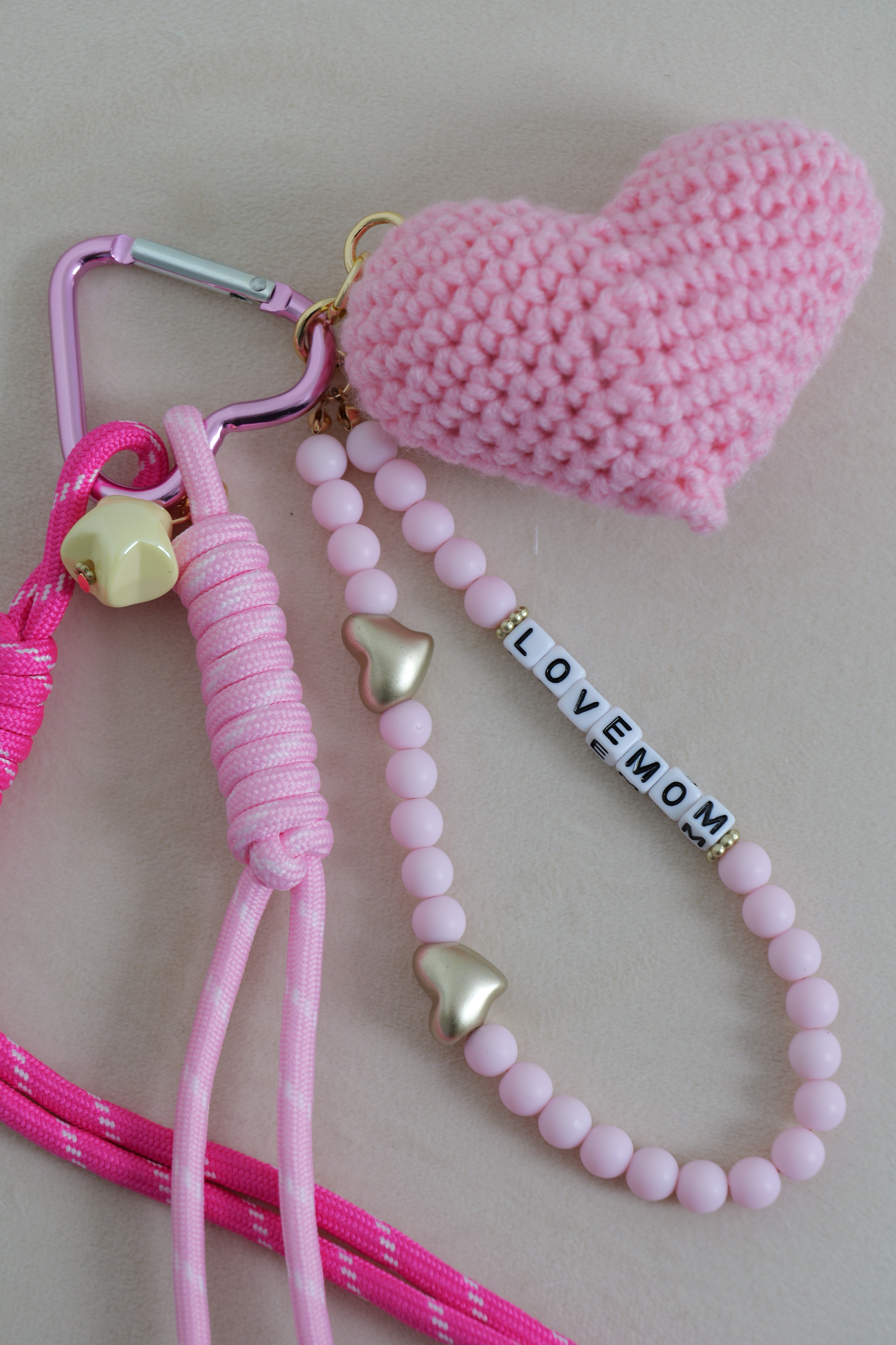 Charms porte clés love mom