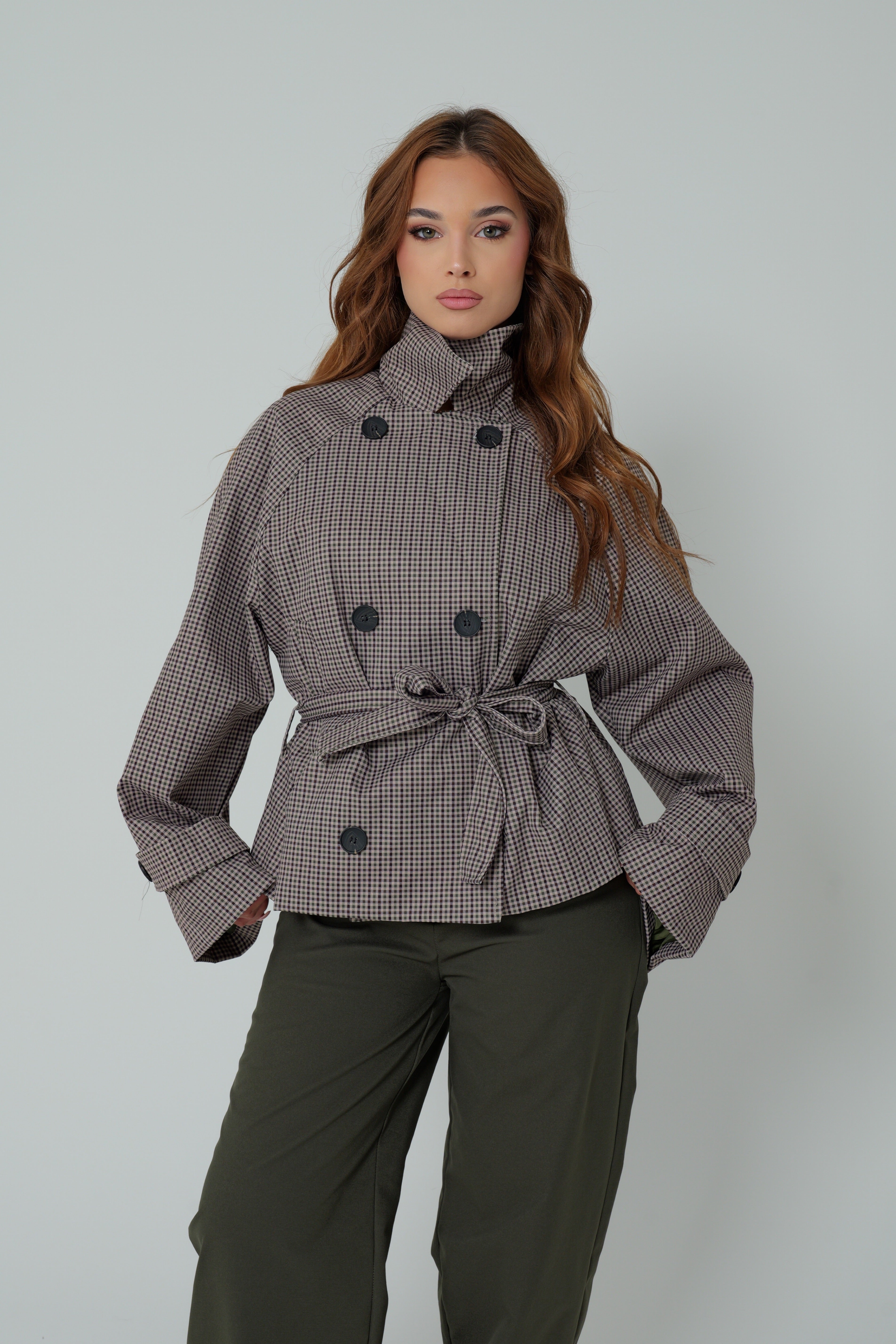 TRENCH LONDON VINTAGE - kaki