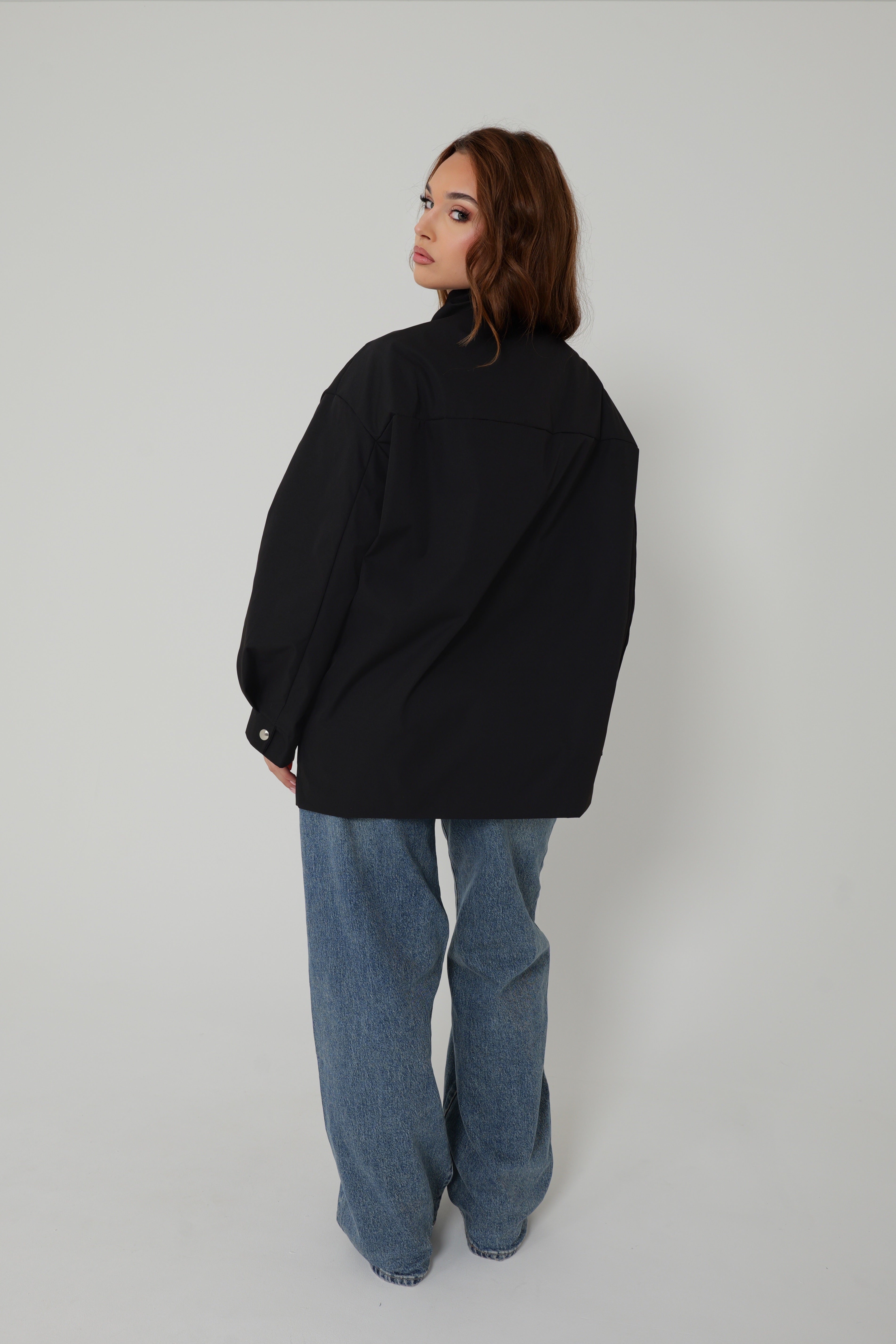 VESTE PRESSIONS ARGENTÉES