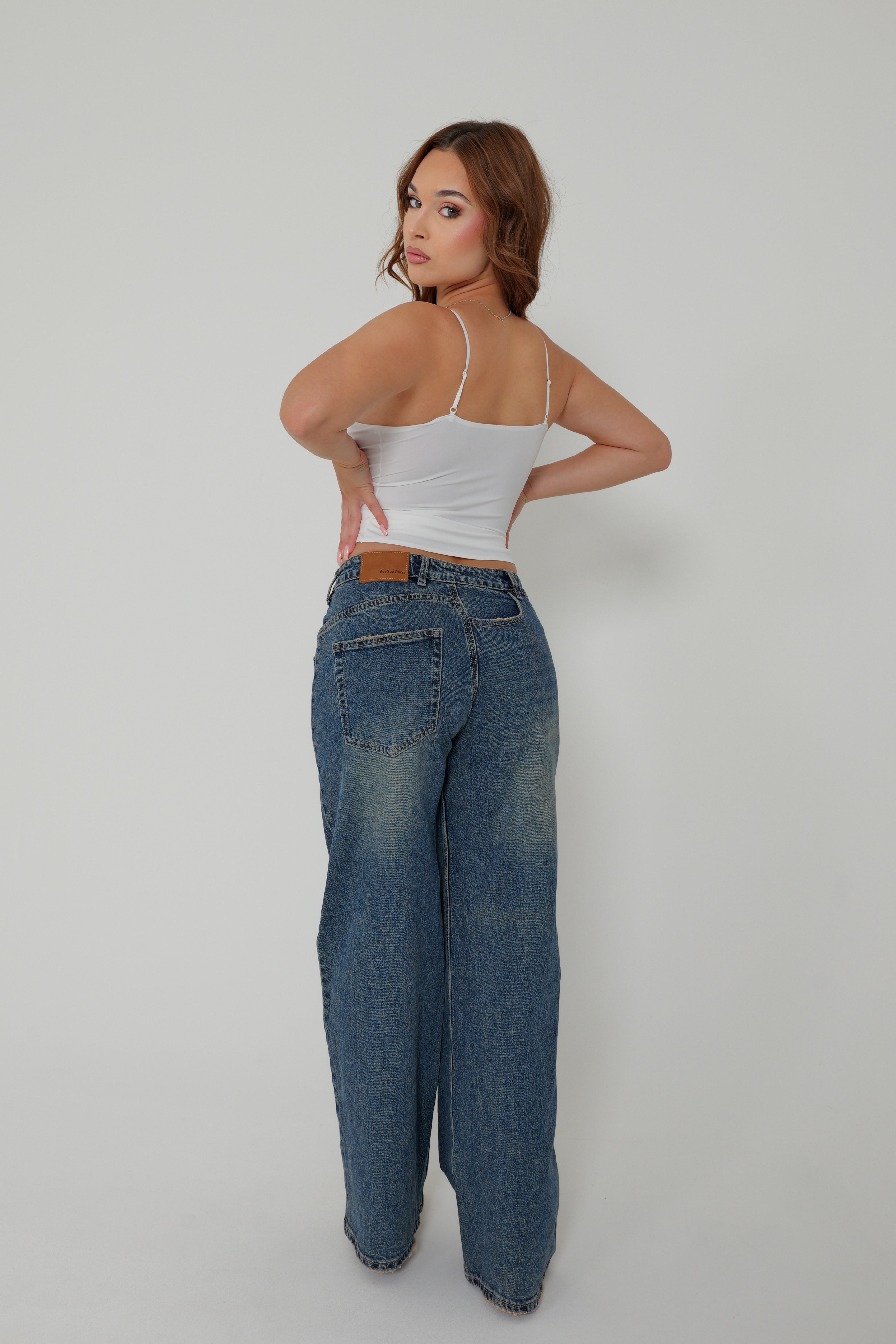 JEAN WIDE LEG FASHION DESIGNER