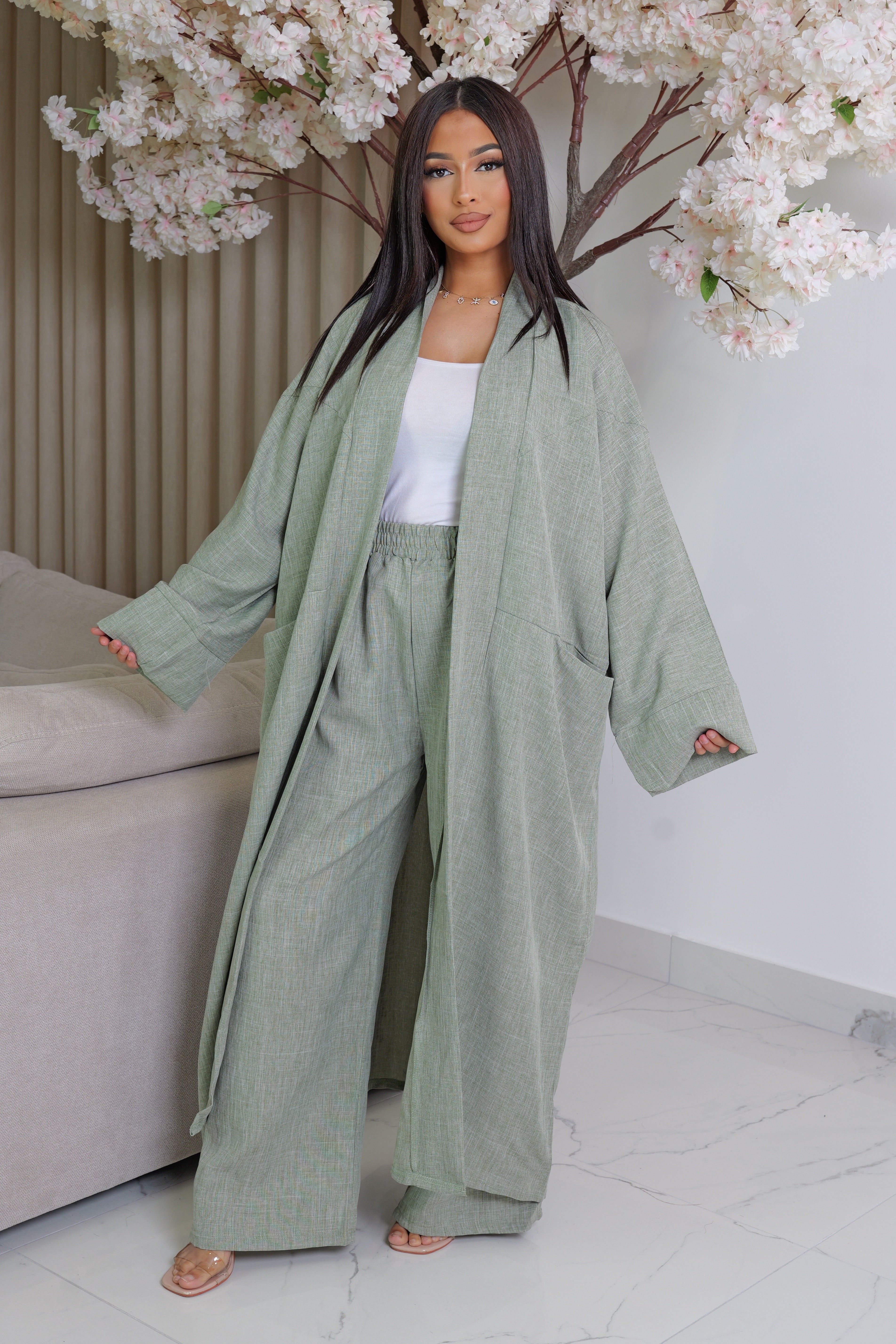 Ensemble 2 pièce kimono long