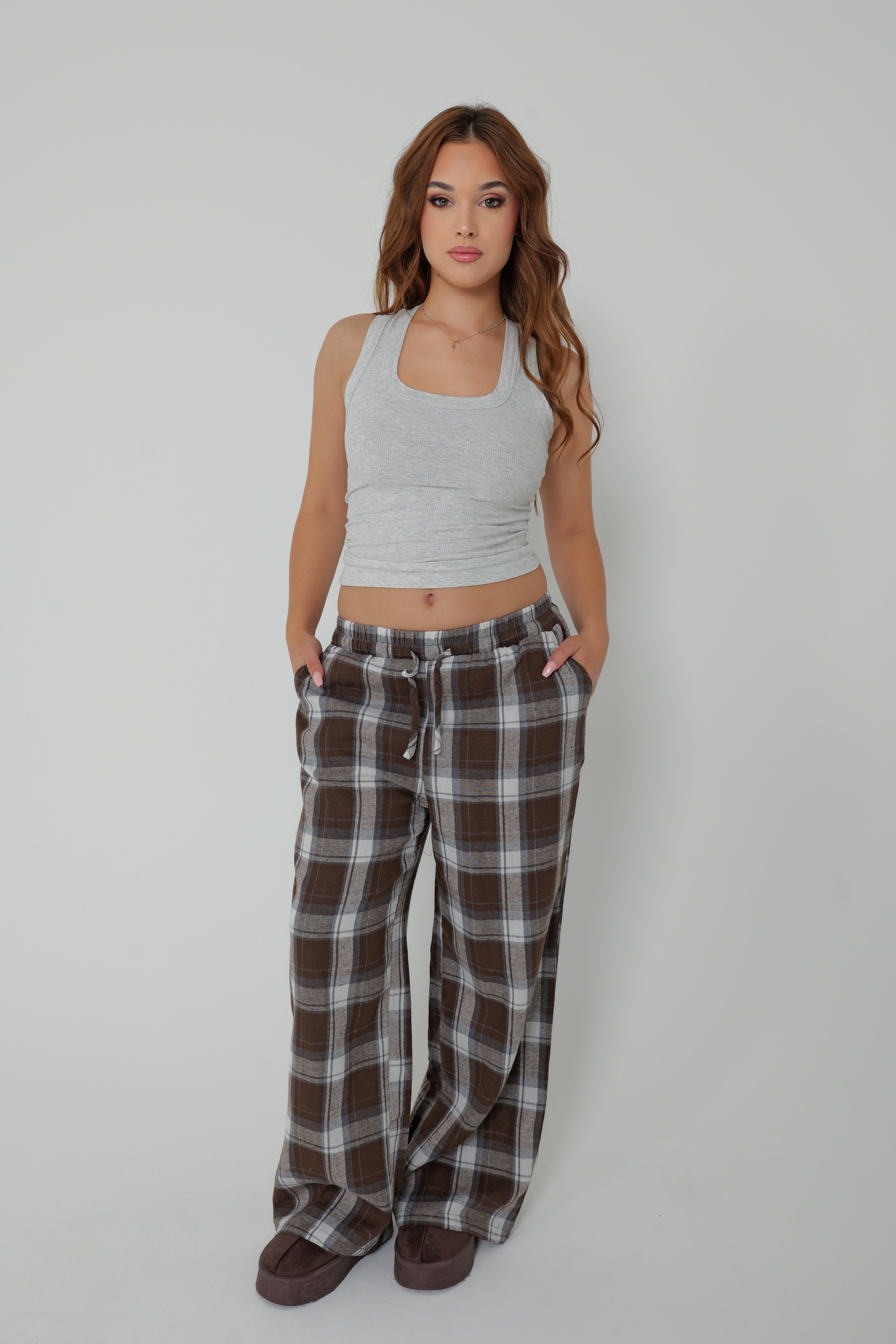 ENSEMBLE COZY PLAID