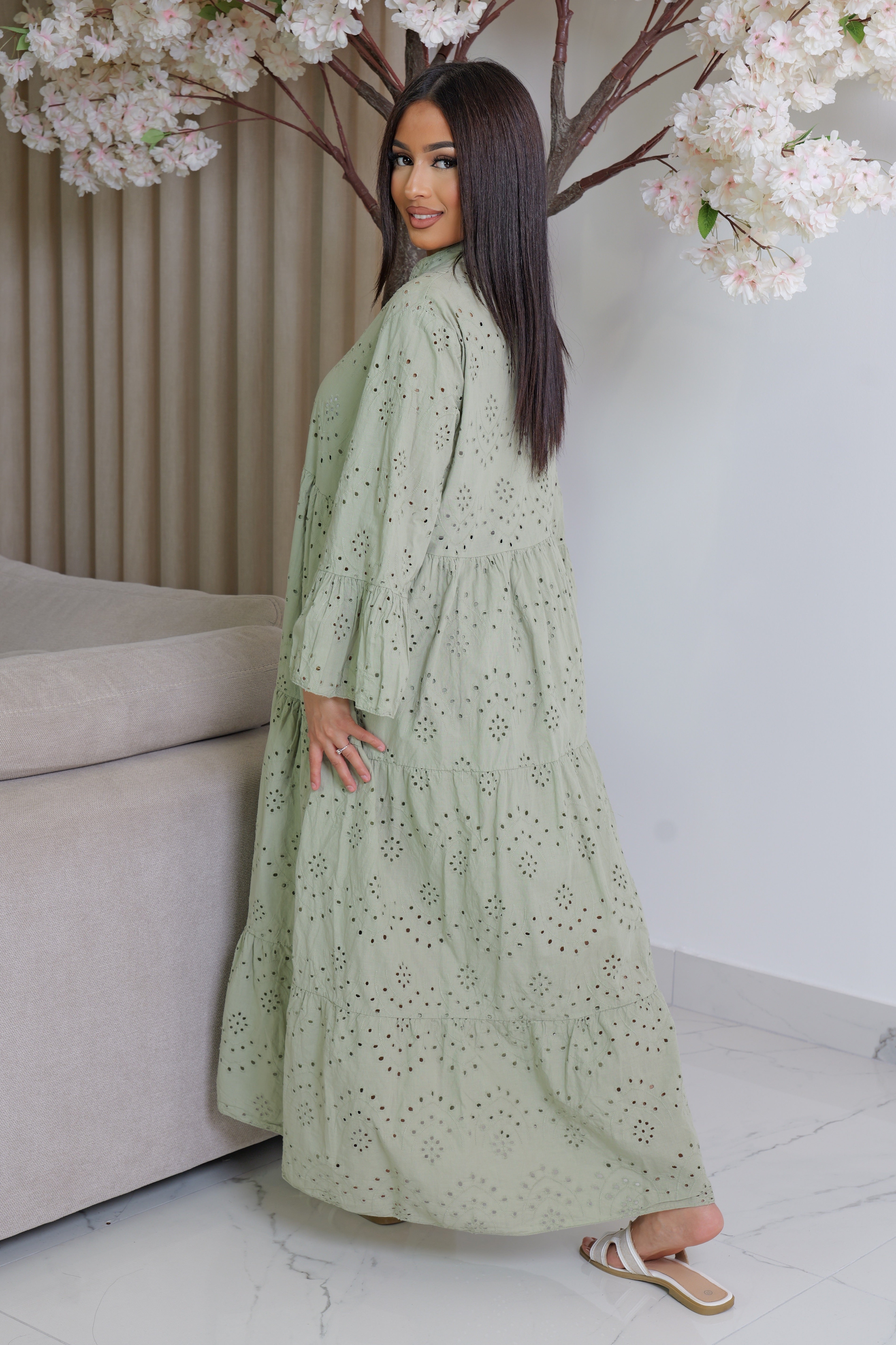 Robe ajourée doublé