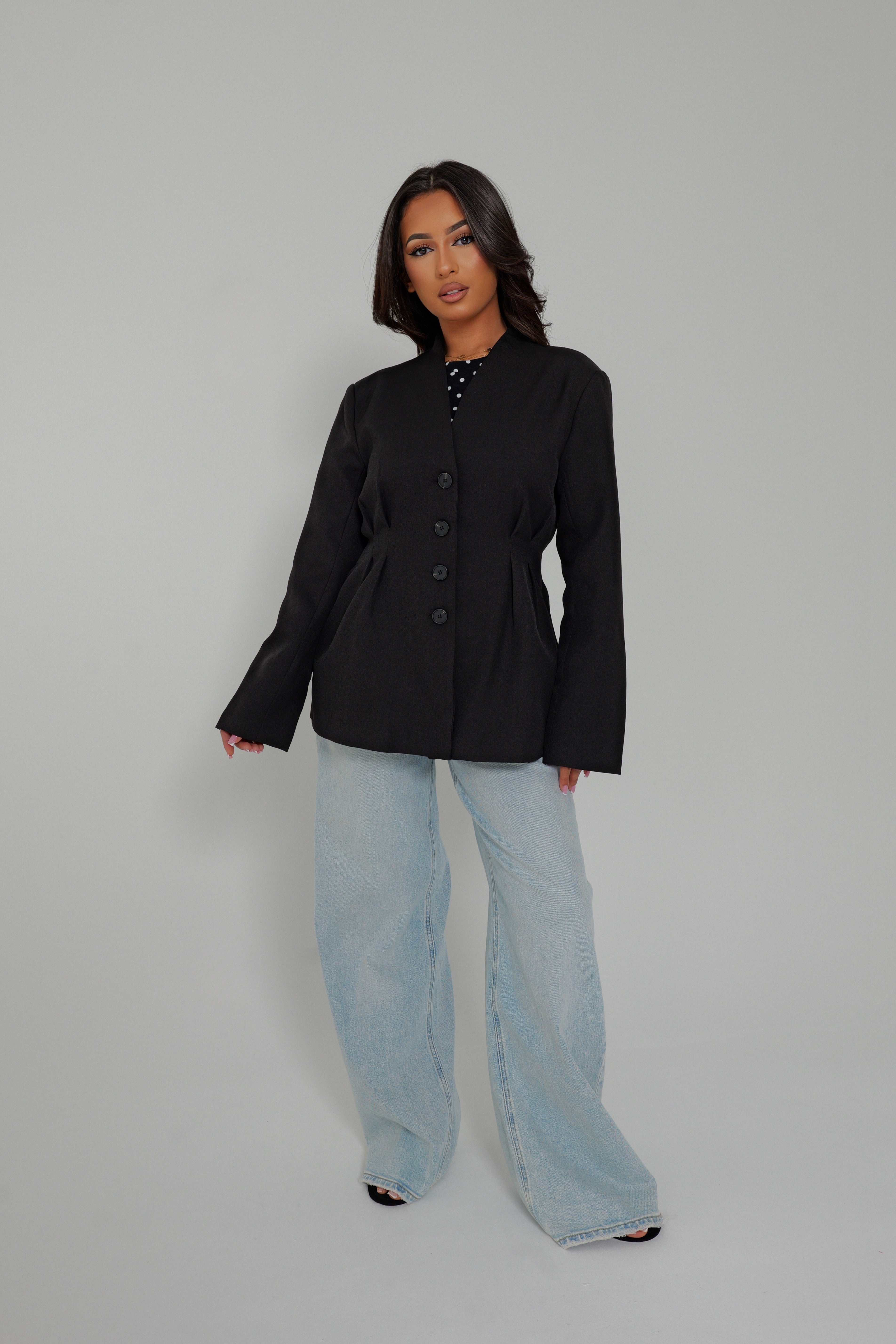Blazer noir structuré