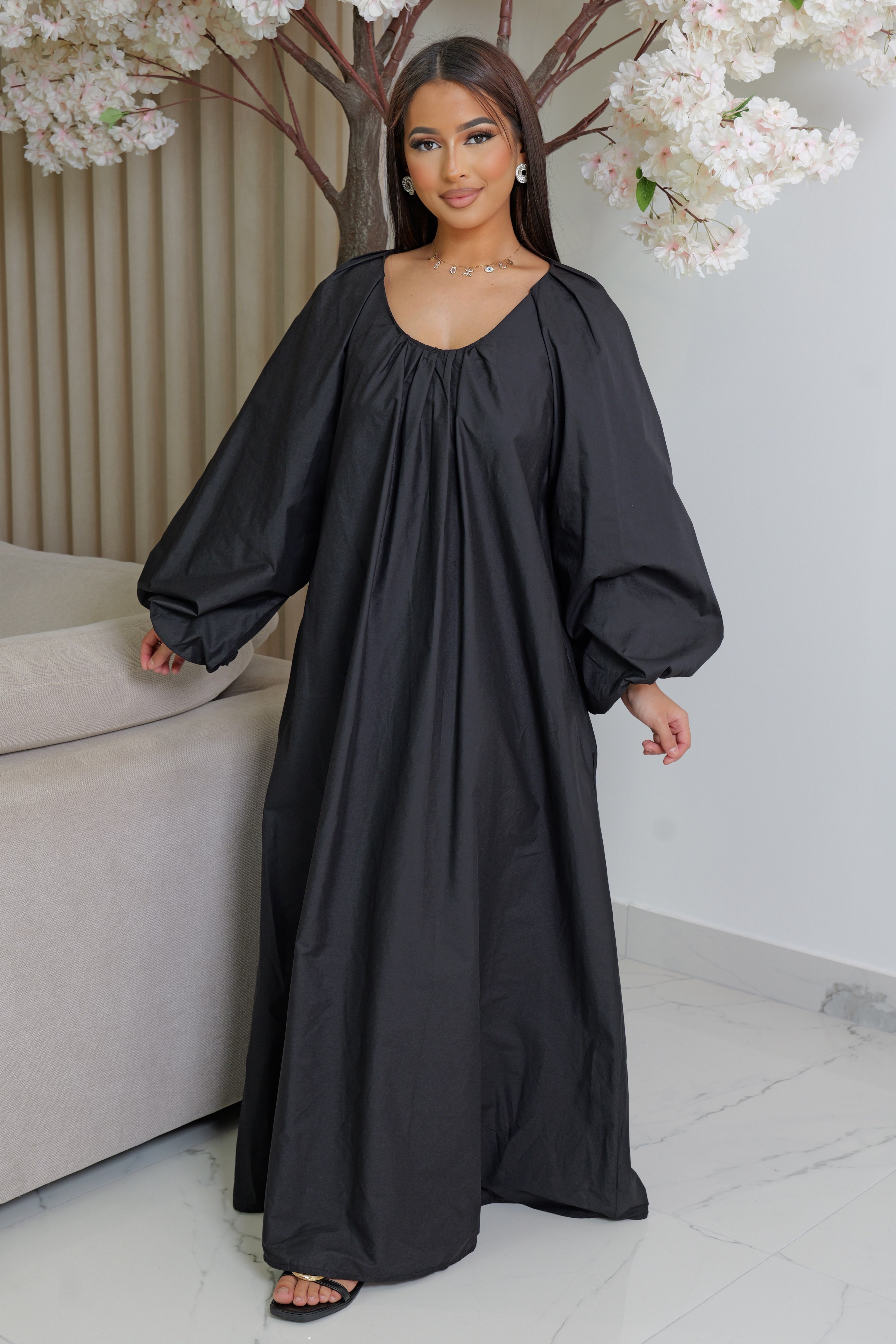 Robe parisienne - manche bouffante
